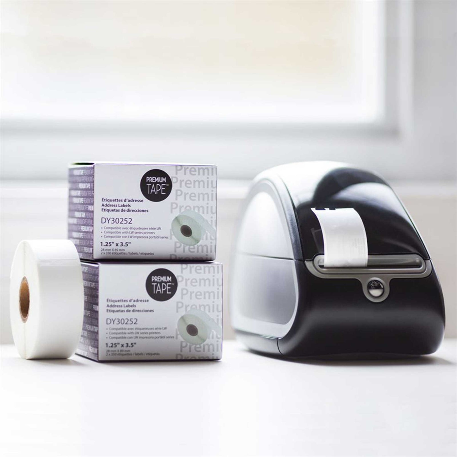 Premium Tape Address Labels DY30252 1-1/8" x 3-1/2"