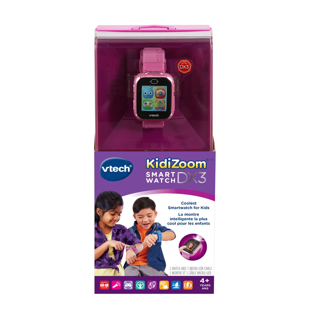 VTech KidiZoom Smartwatch DX3 Purple