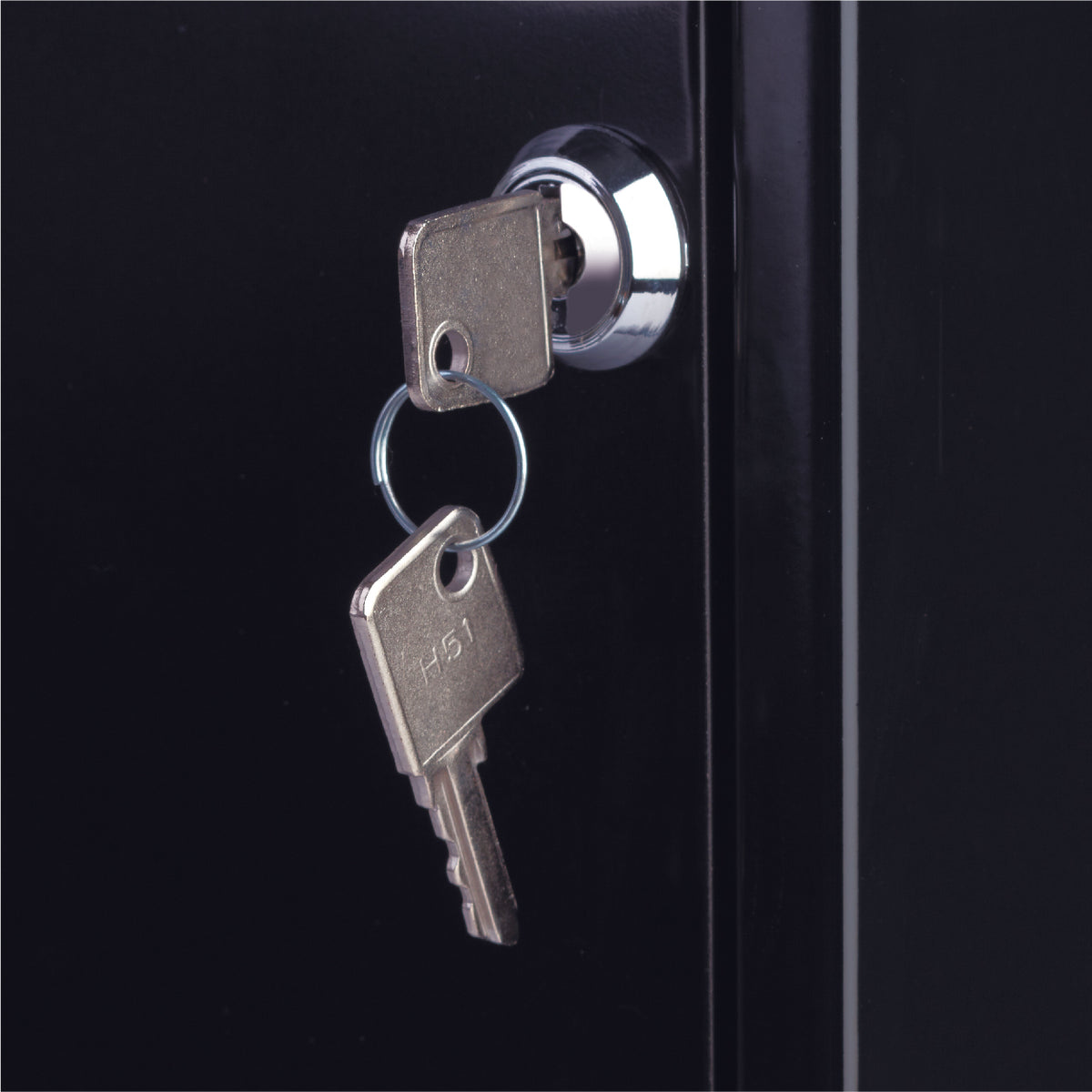 Hirsh Three Drawer Metal Organizer File Cabinet Black