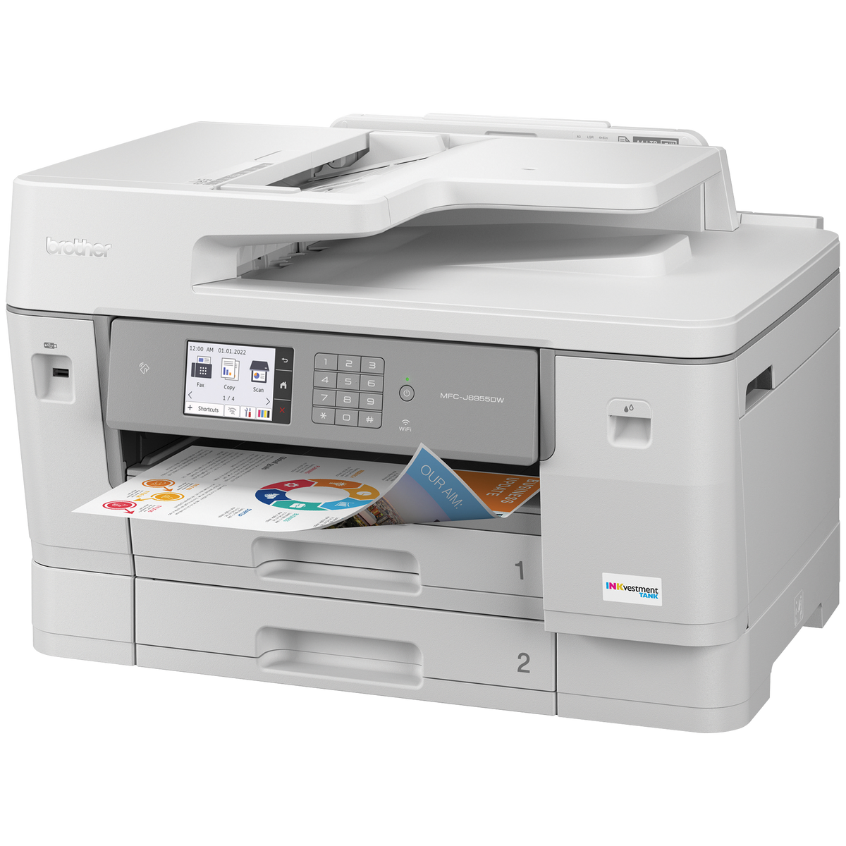 Brother MFCJ6955DW Tank All-In-One Inkjet Printer