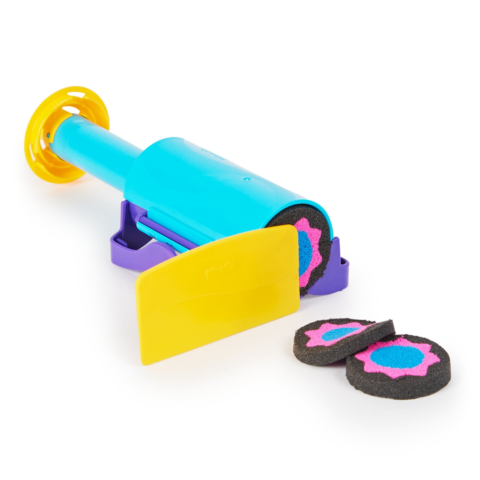 Kinetic Sand Slice N’ Surprise Set Black, Pink and Blue Sand