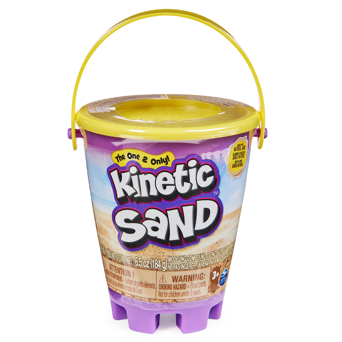 Kinetic Sand Mini Beach Pail Container Natural Sand