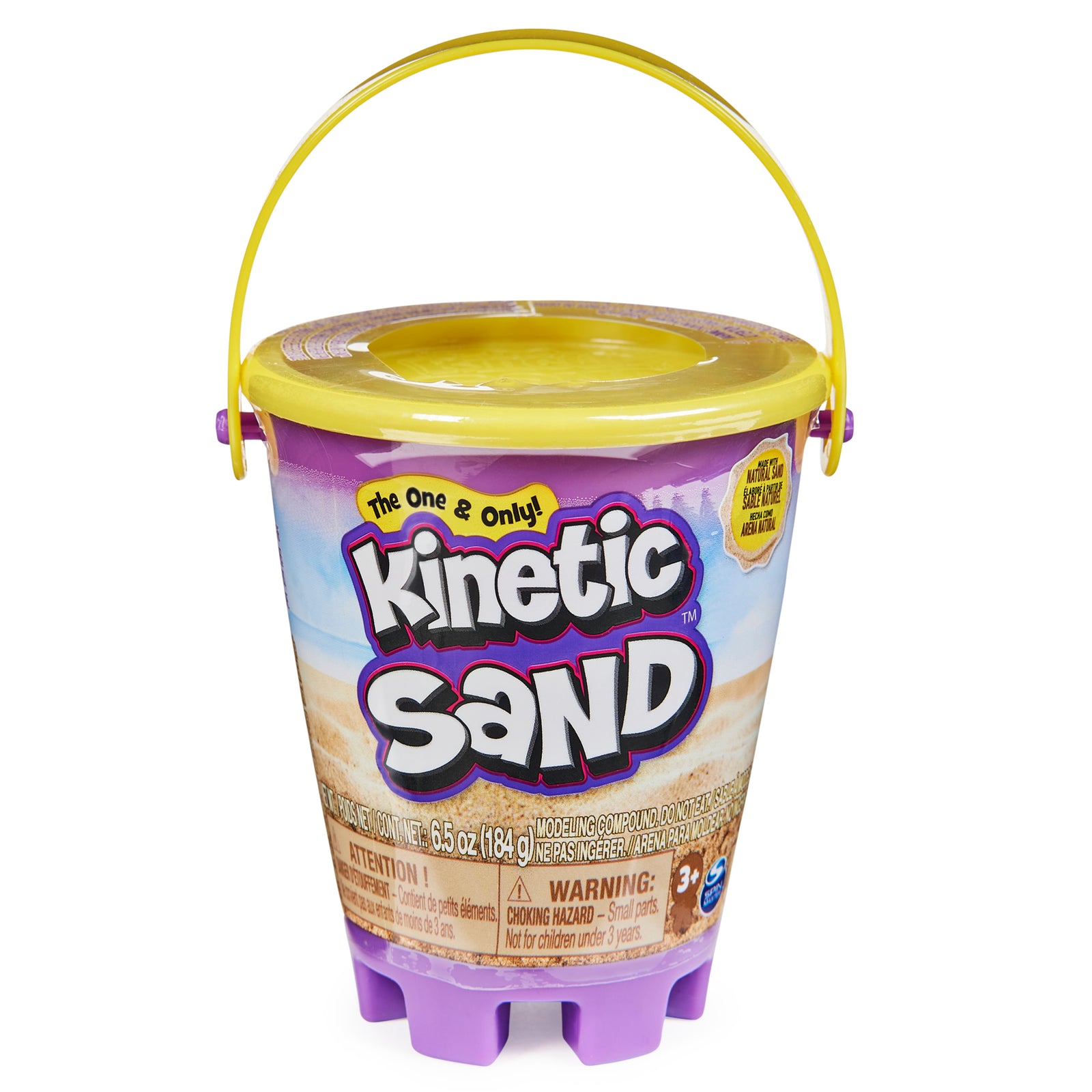 Kinetic Sand Mini Beach Pail Container Natural Sand