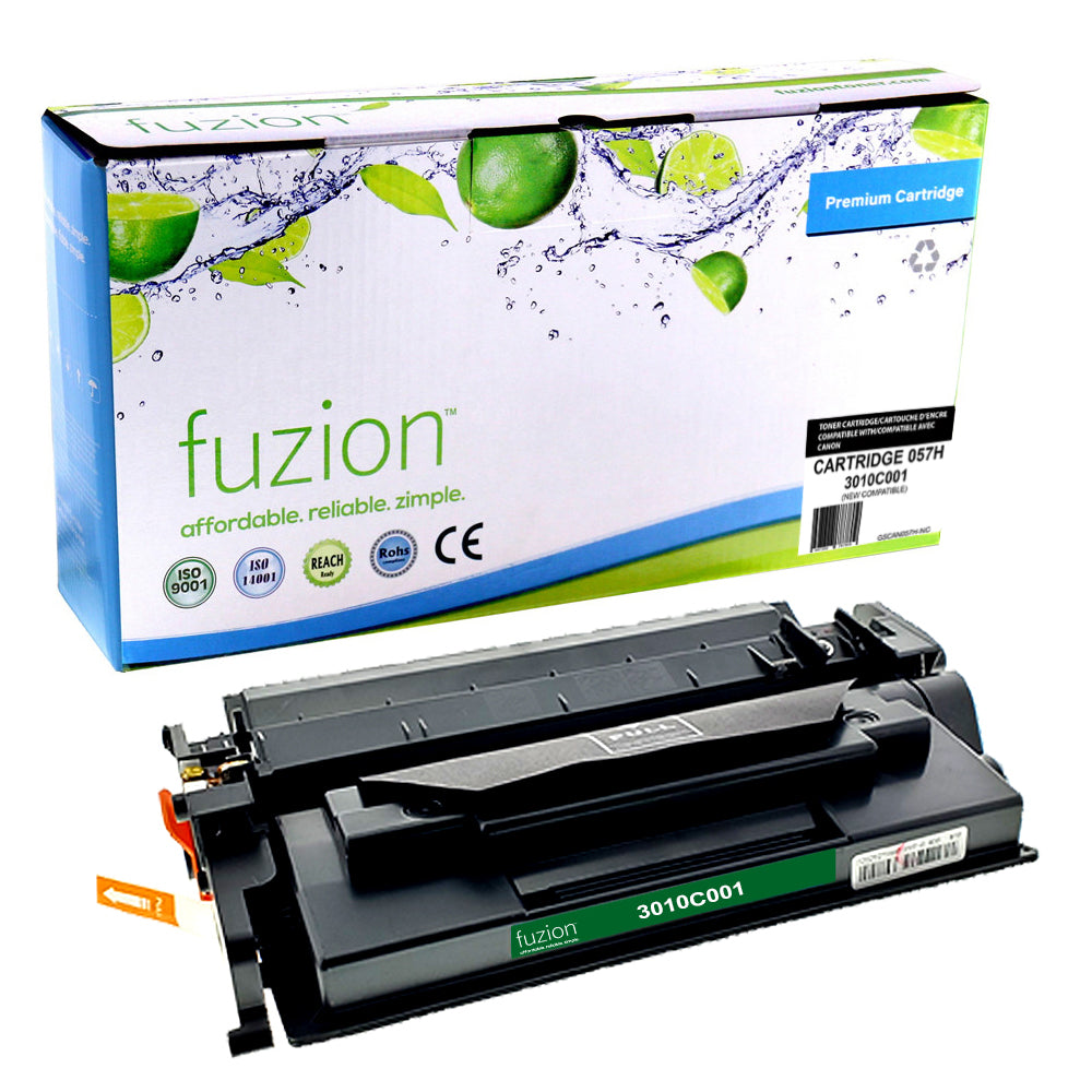 Fuzion Canon 057H Compatible High Yield Toner Cartridge Black
