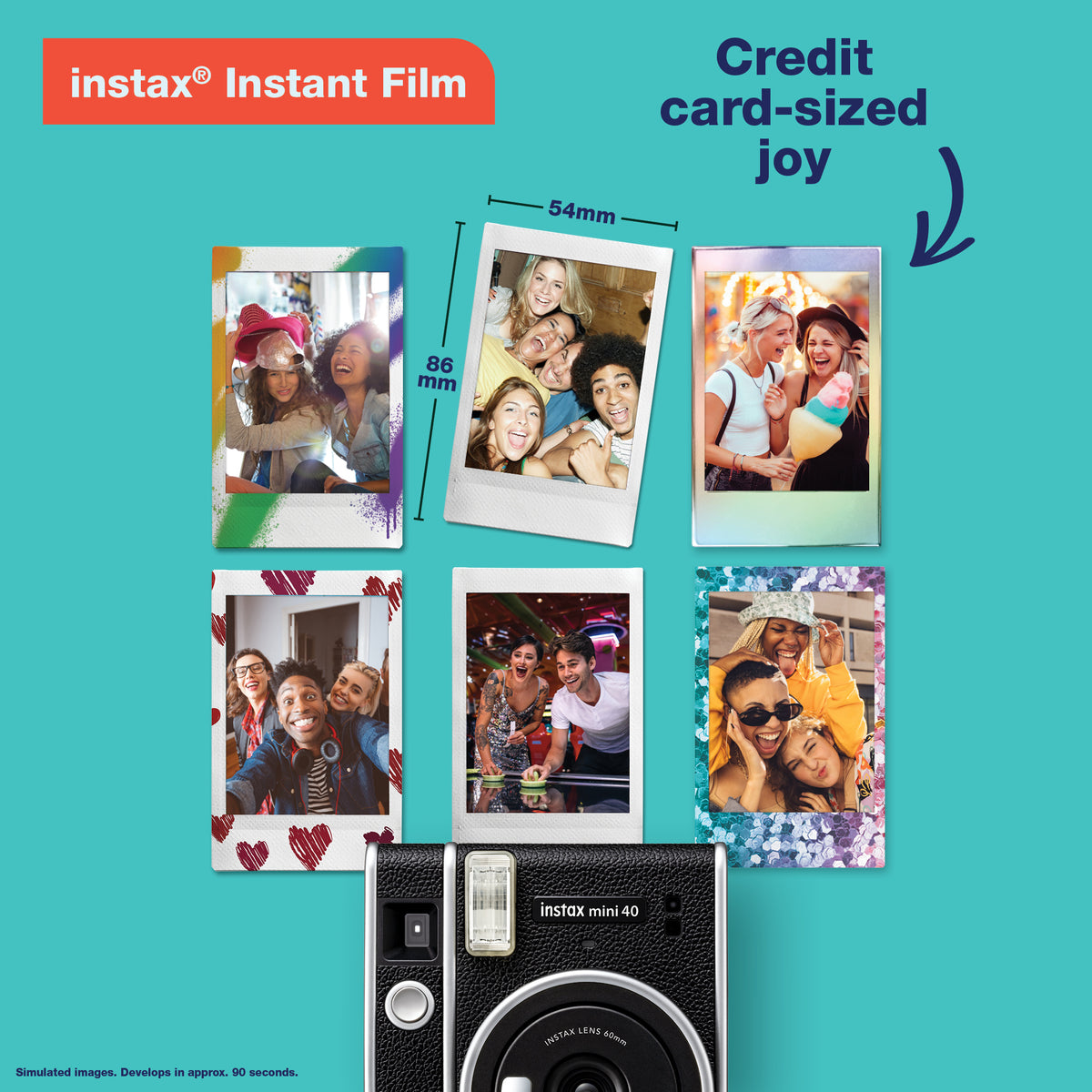 Fujifilm Instax Mini 40 Instant Camera Black