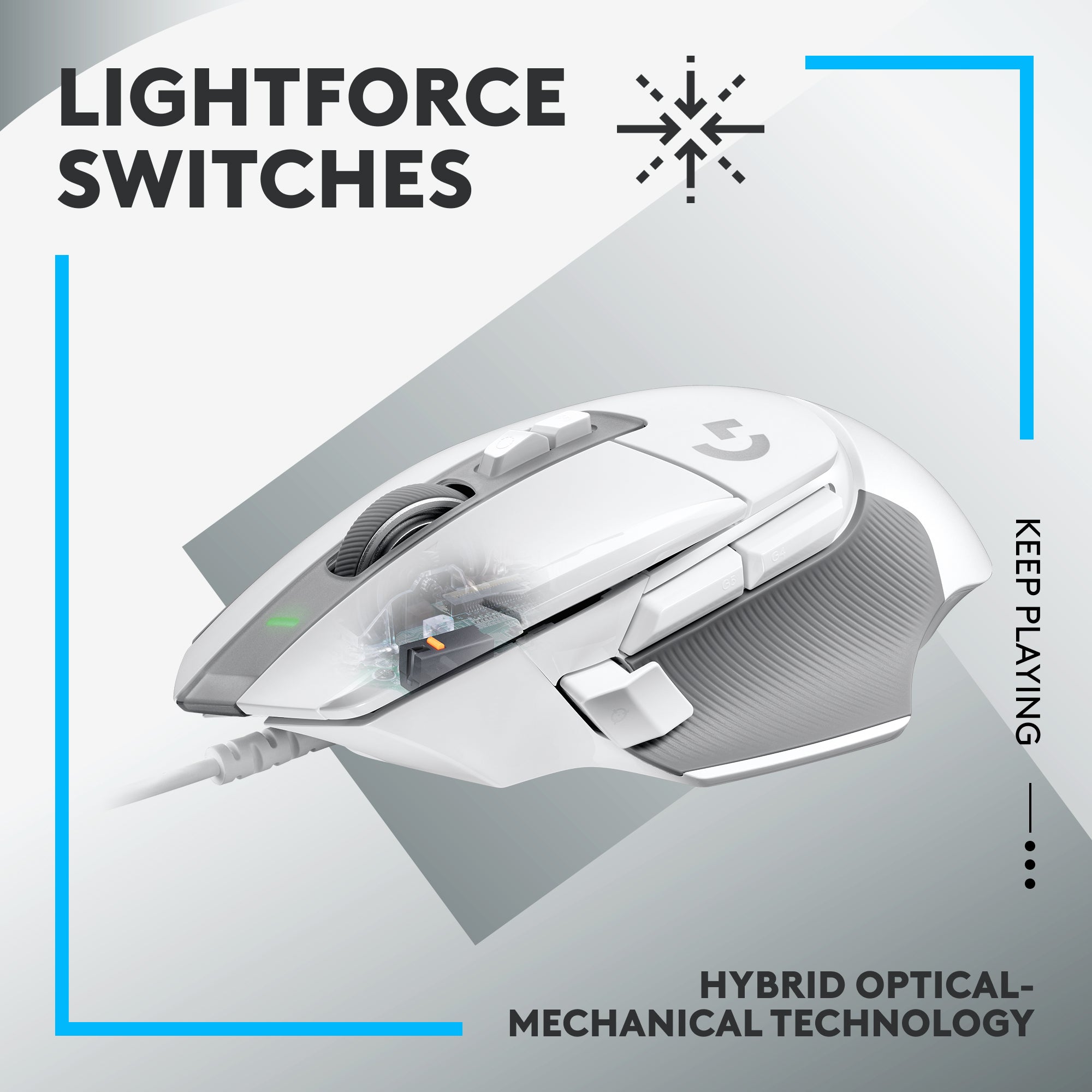 Logitech G502 X Wired Gaming Mouse White