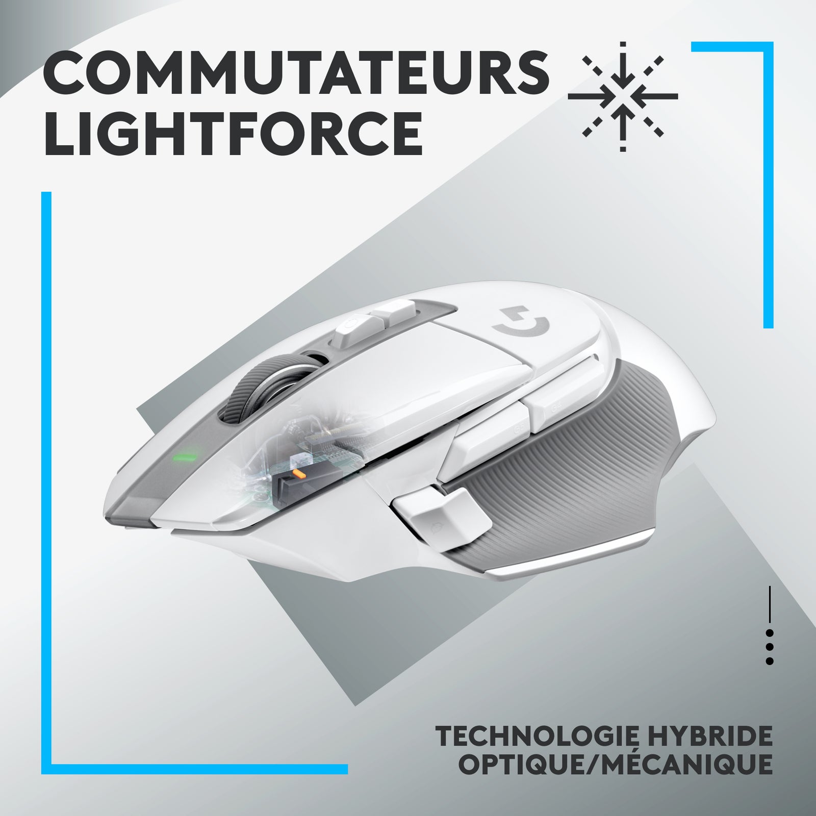 Logitech G502 X Lightspeed Wireless Gaming Mouse White