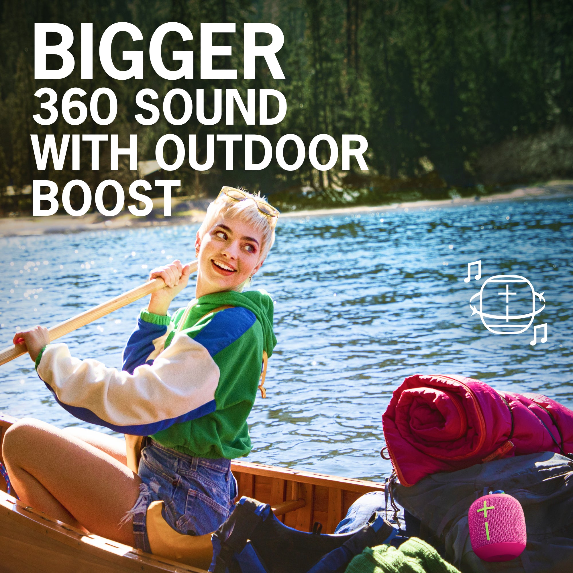 Ultimate Ears Wonderboom 3 Wireless Bluetooth Speaker Performance Blue