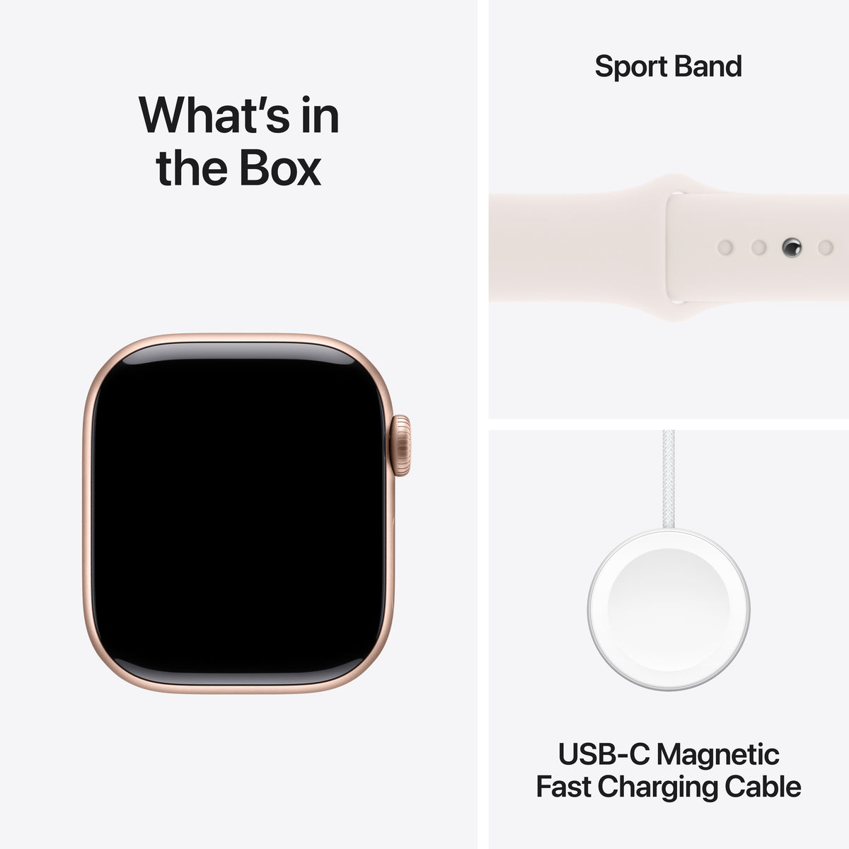 Apple Watch Series 10 MWWH3AM/A 42MM Rose Gold S/M