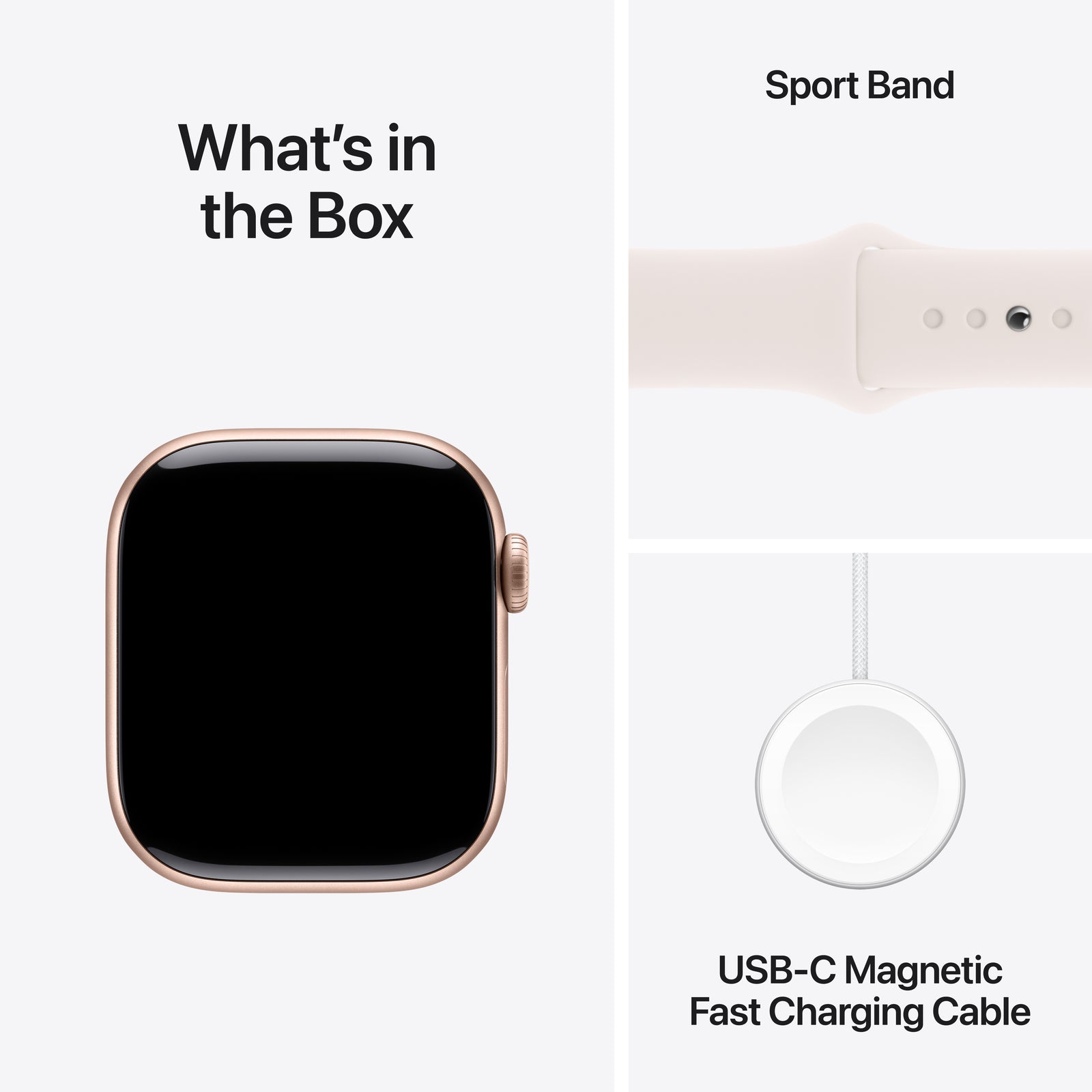 Apple Watch Series 10 MWWH3AM/A 42MM Rose Gold S/M