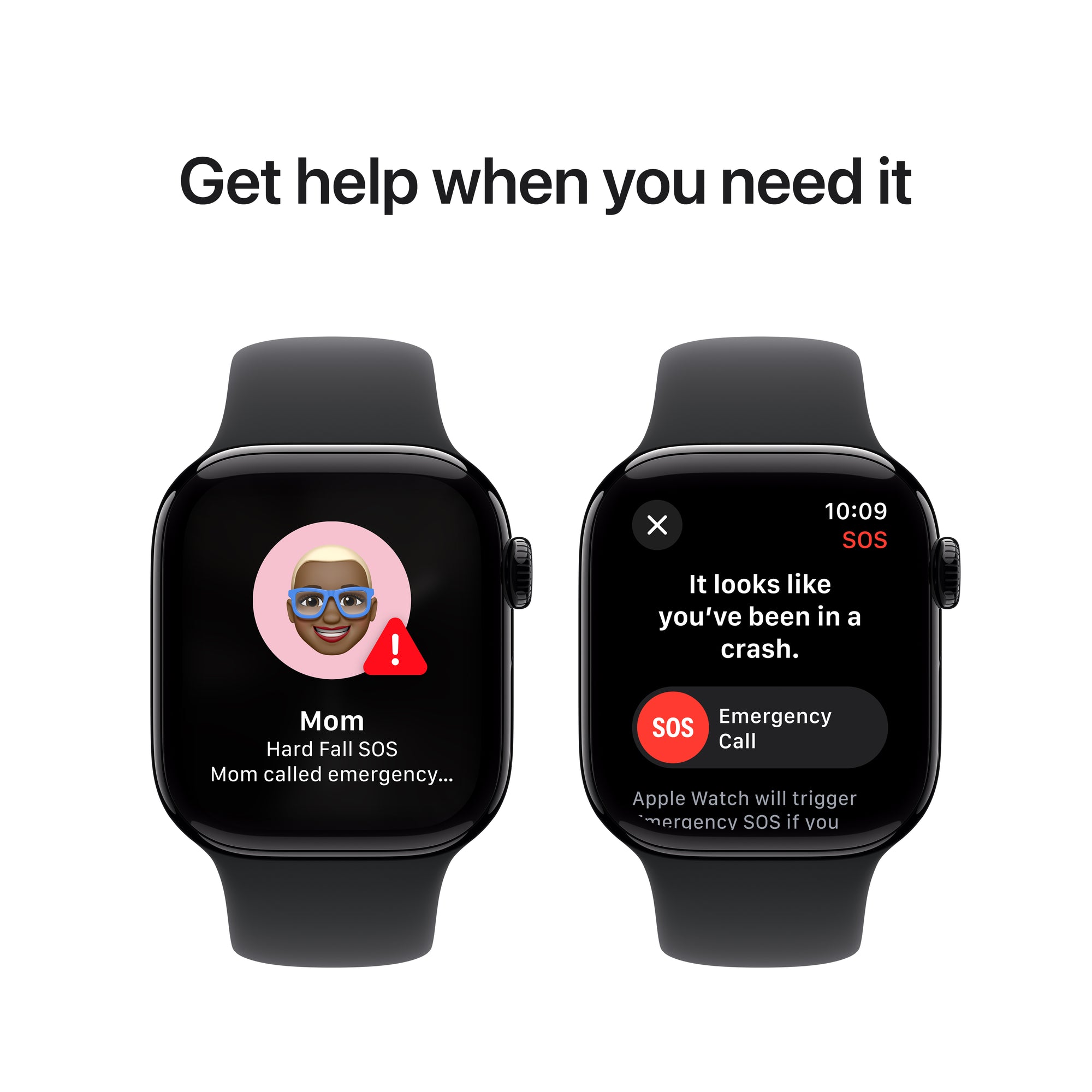 Apple Watch Series 10 MWWE3AM/A 42mm Jet Black S/M