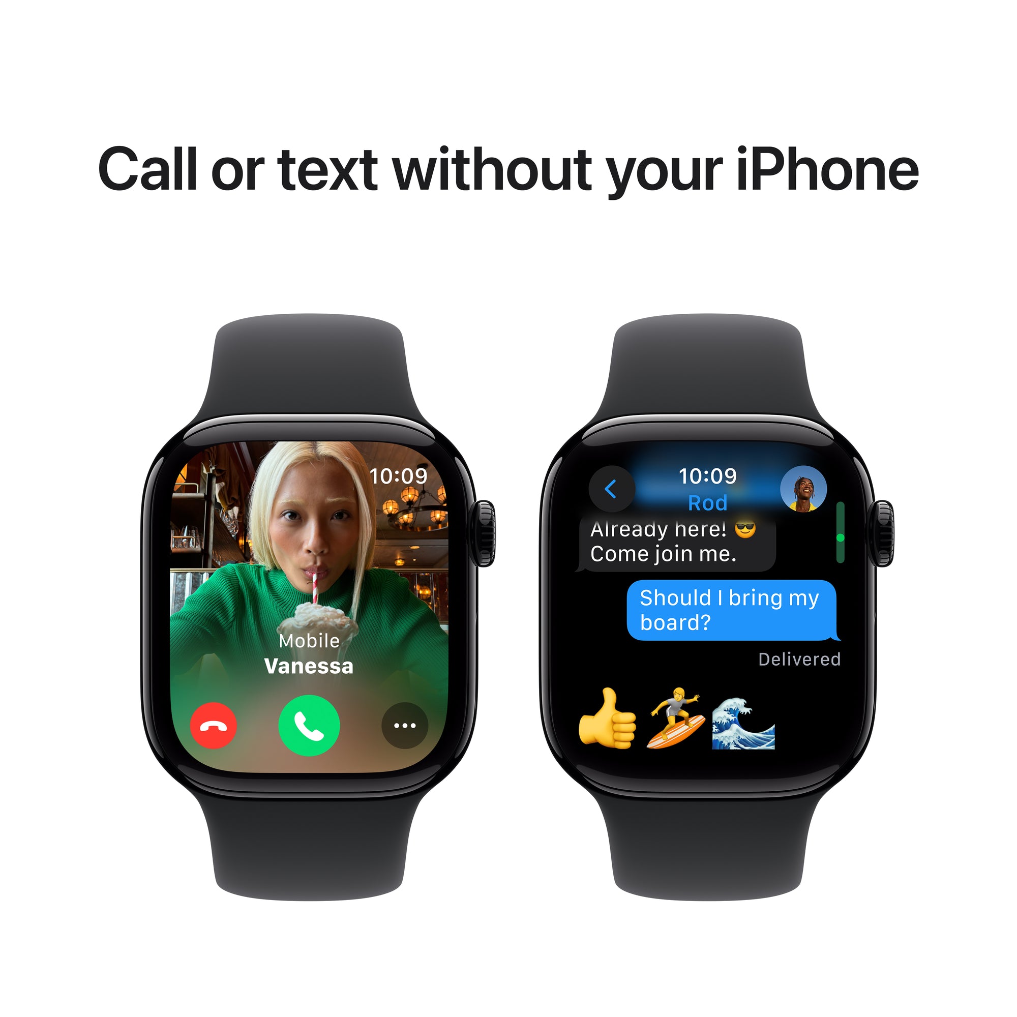 Apple Watch Series 10 MWWE3AM/A 42mm Jet Black S/M