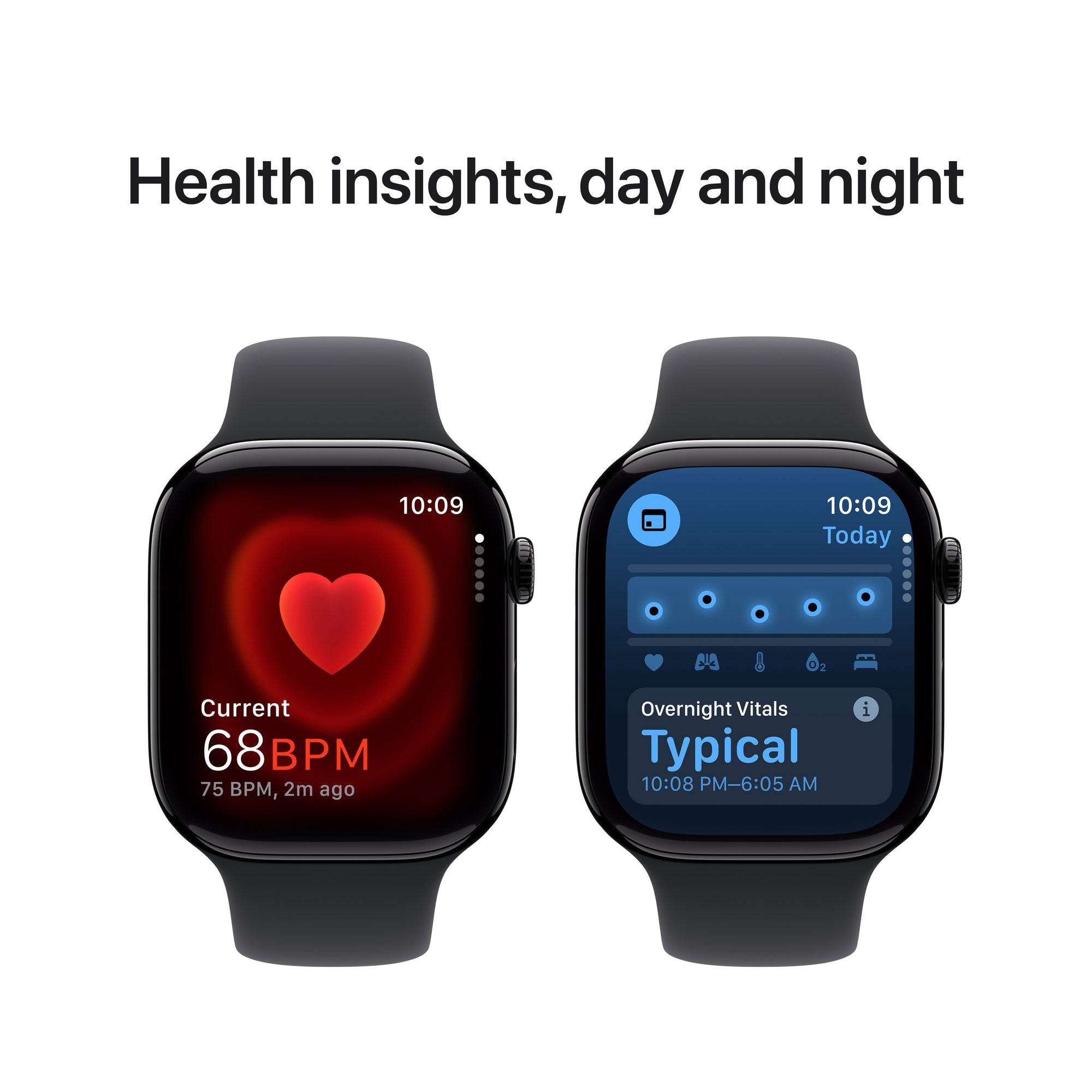 Apple Watch Series 10 MWWP3AM/A 46MM Jet Black S/M