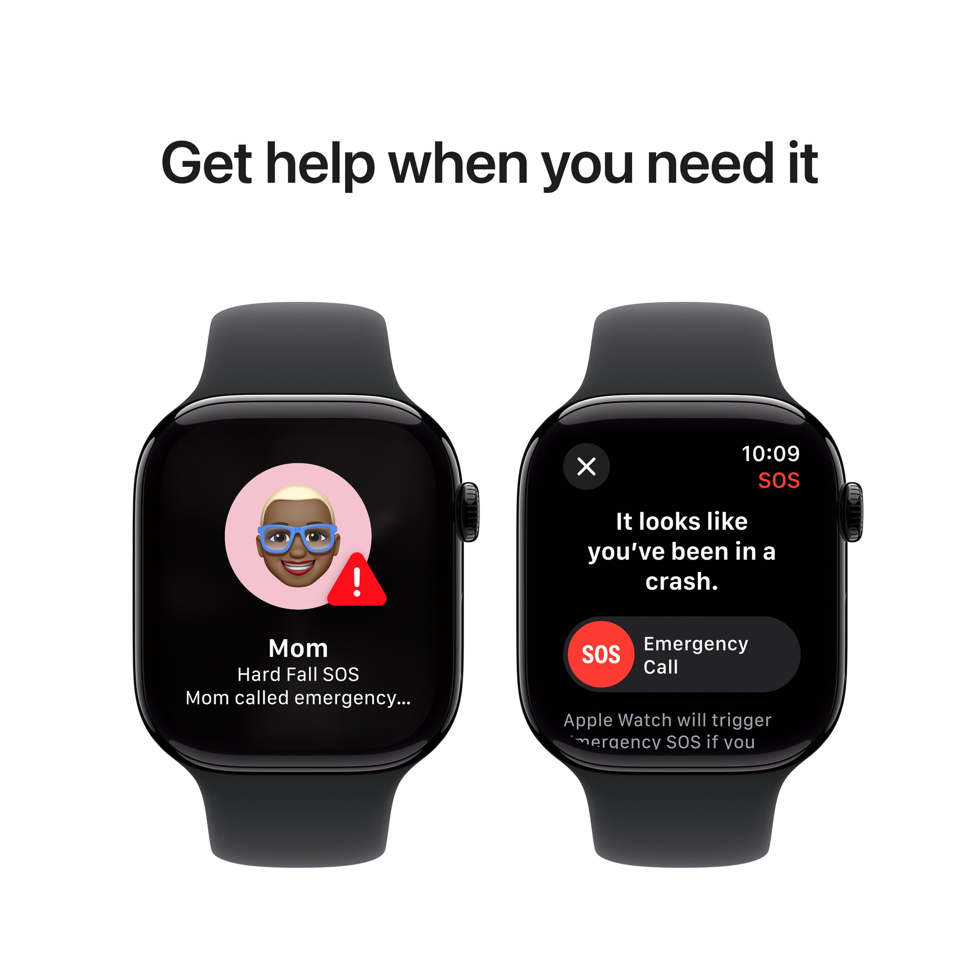 Apple Watch Series 10 MWWP3AM/A 46MM Jet Black S/M