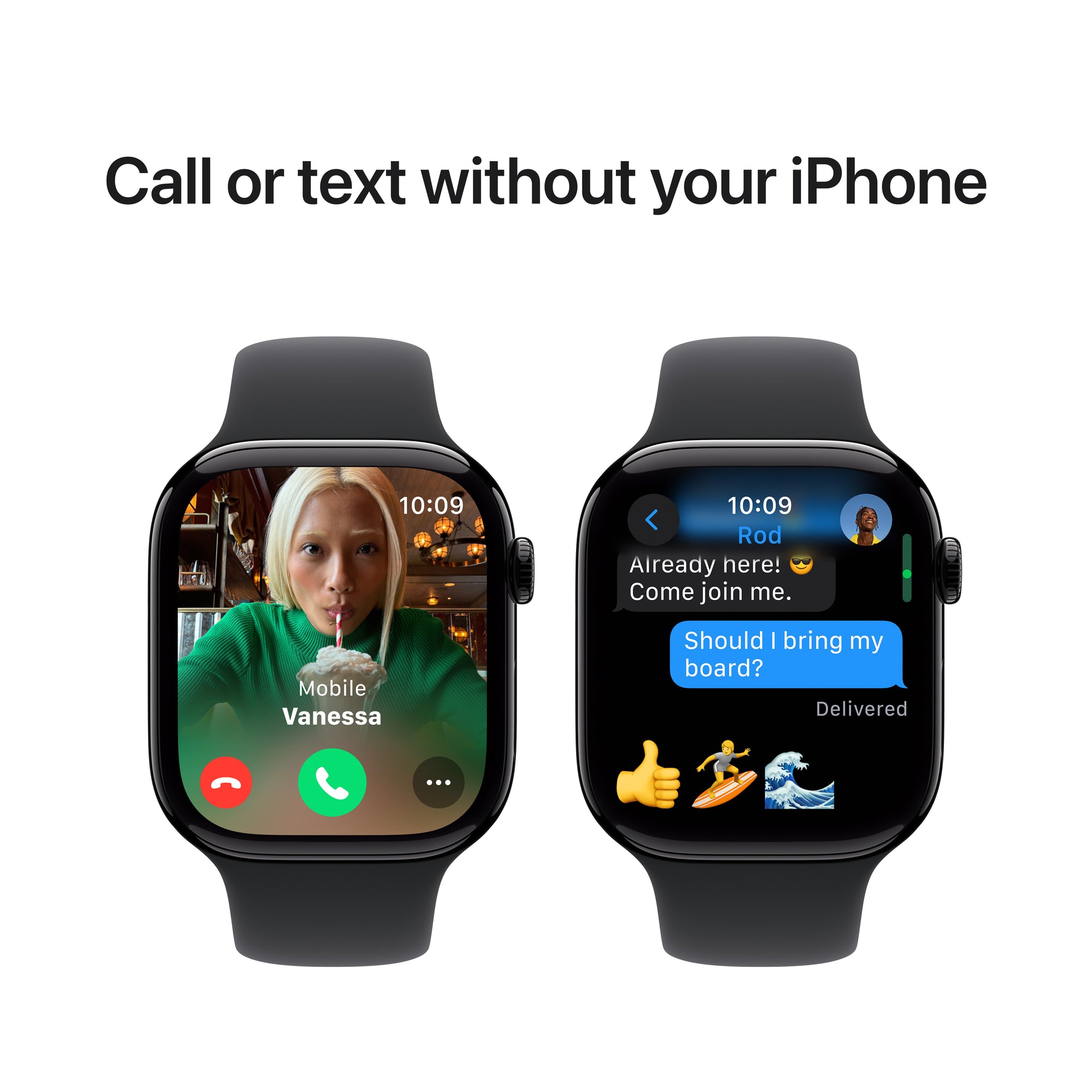 Apple Watch Series 10 MWWP3AM/A 46MM Jet Black S/M