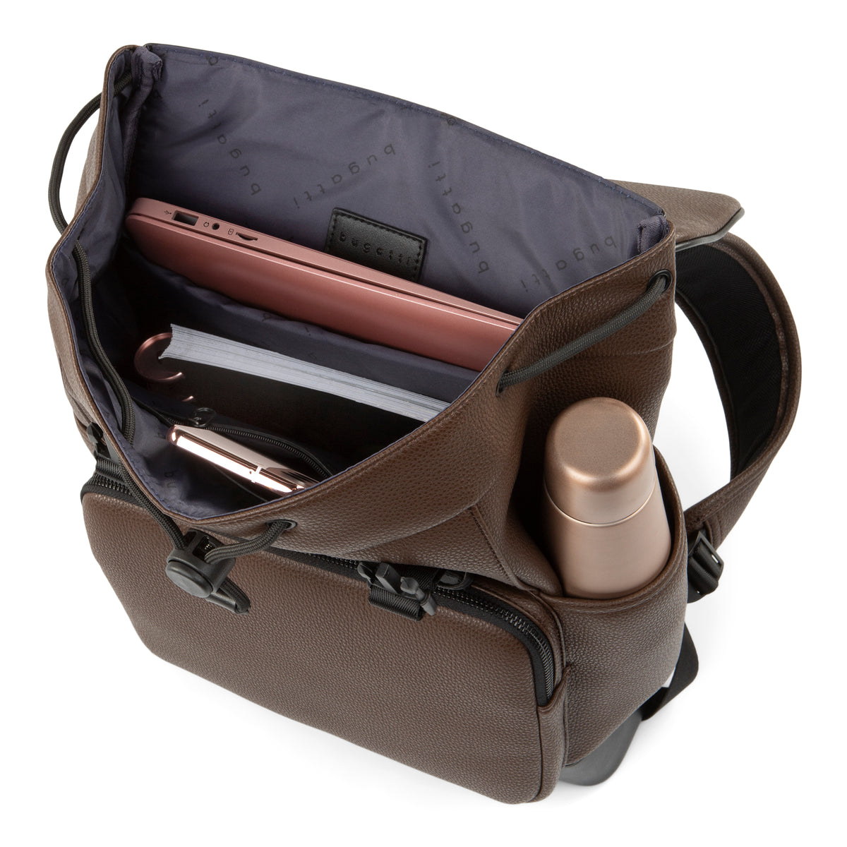 Bugatti Central Collection 15.6" Backpack Brown