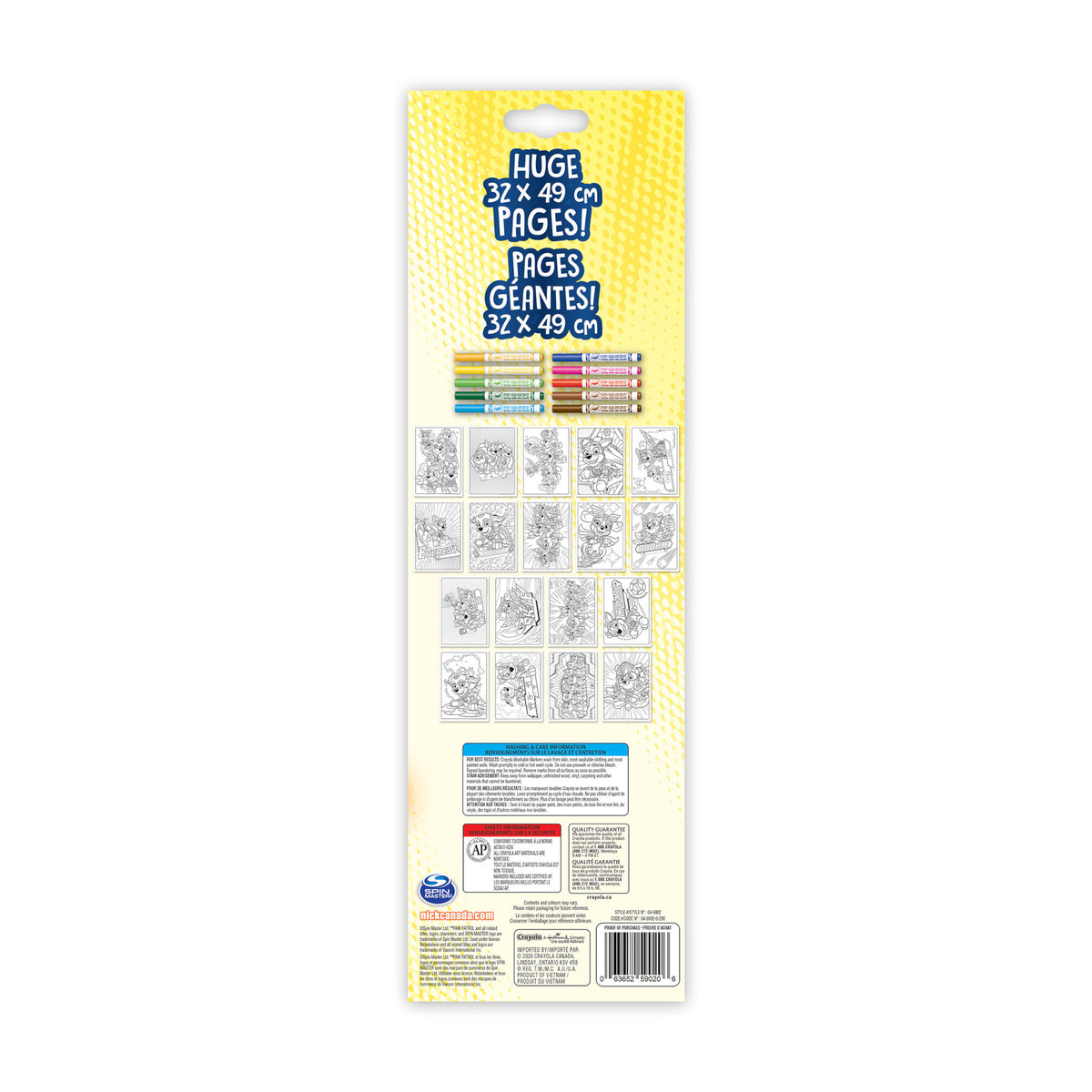 Crayola Poster Pages & Markers Set Paw Patrol