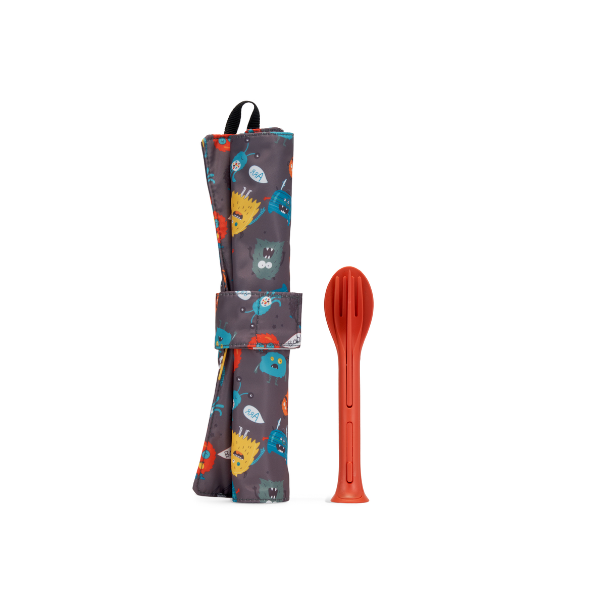 Bondstreet Grey Monsters Reusable Placemat and Utensils