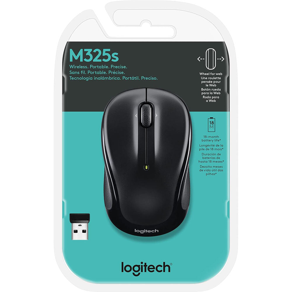 Logitech M325S Wireless Mouse Black