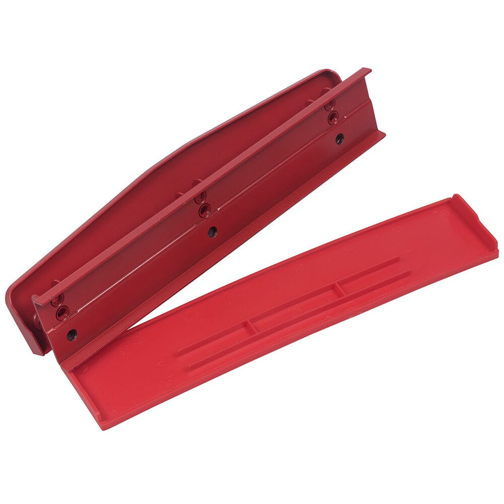 JAM Paper Metal 3 Hole Punch 10 Sheet Capacity Red