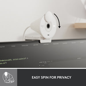 Logitech Brio 300 Full HD Webcam White