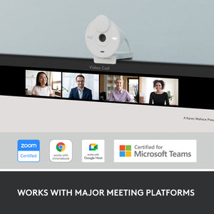 Logitech Brio 300 Full HD Webcam White
