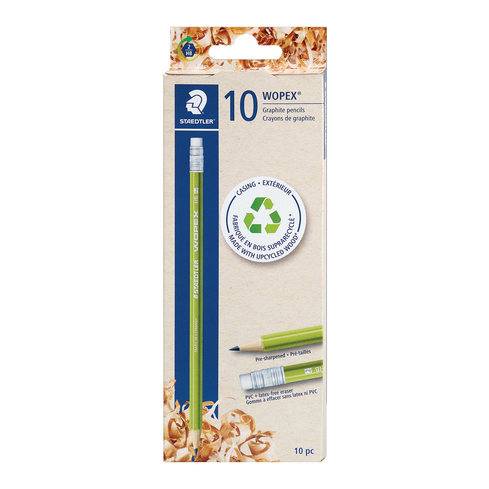 Staedler WOPEX Graphite Pencils Green 6 Packs of 10