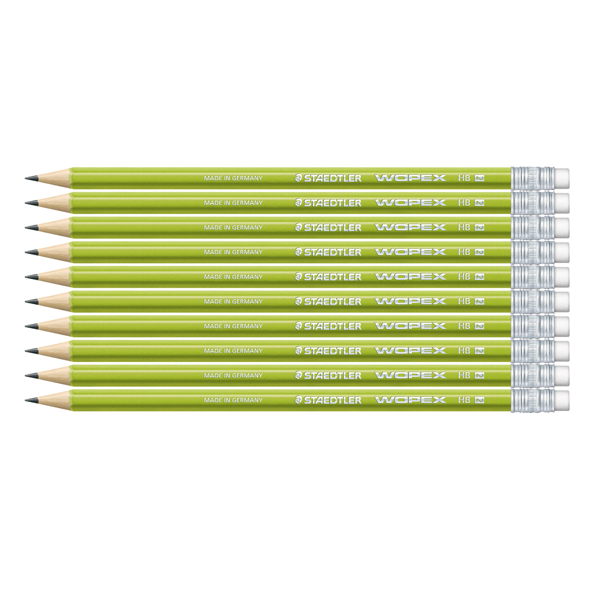 Staedler WOPEX Graphite Pencils Green 6 Packs of 10