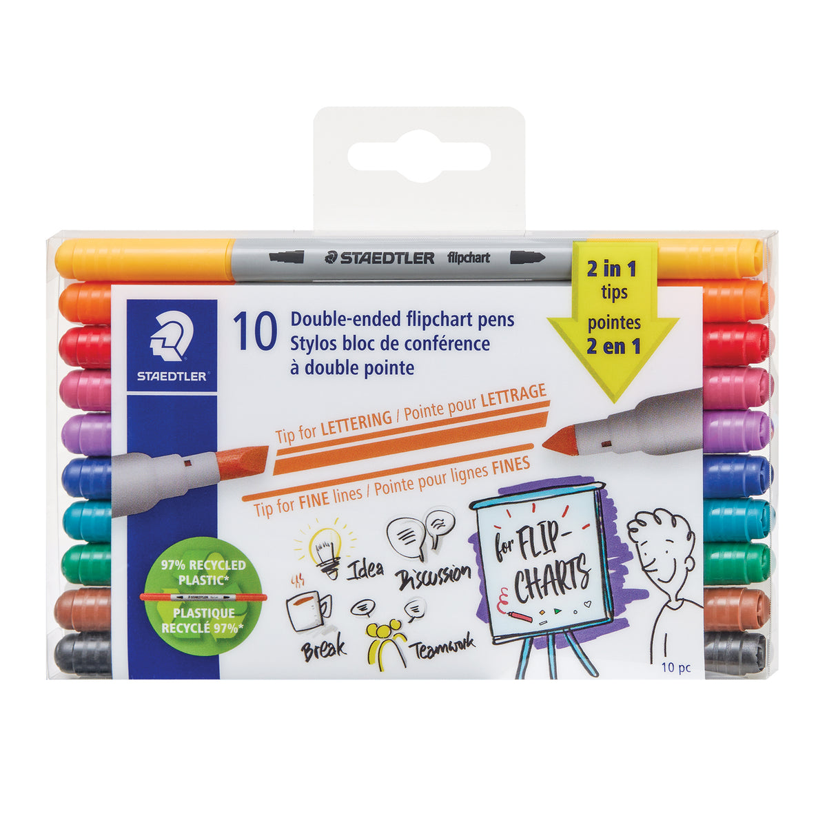 Staedtler Twin-Tip Flipchart Markers