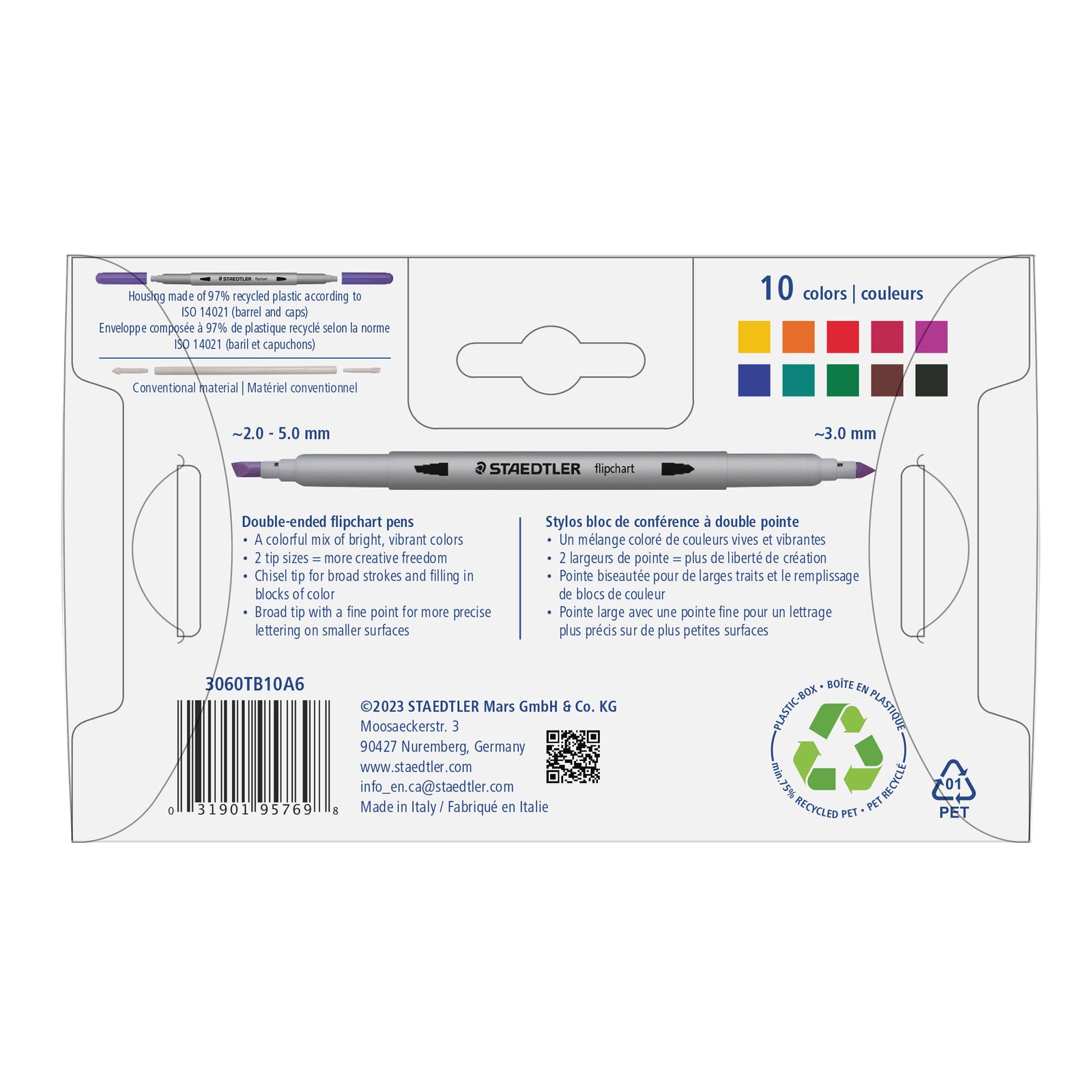 Staedtler Twin-Tip Flipchart Markers