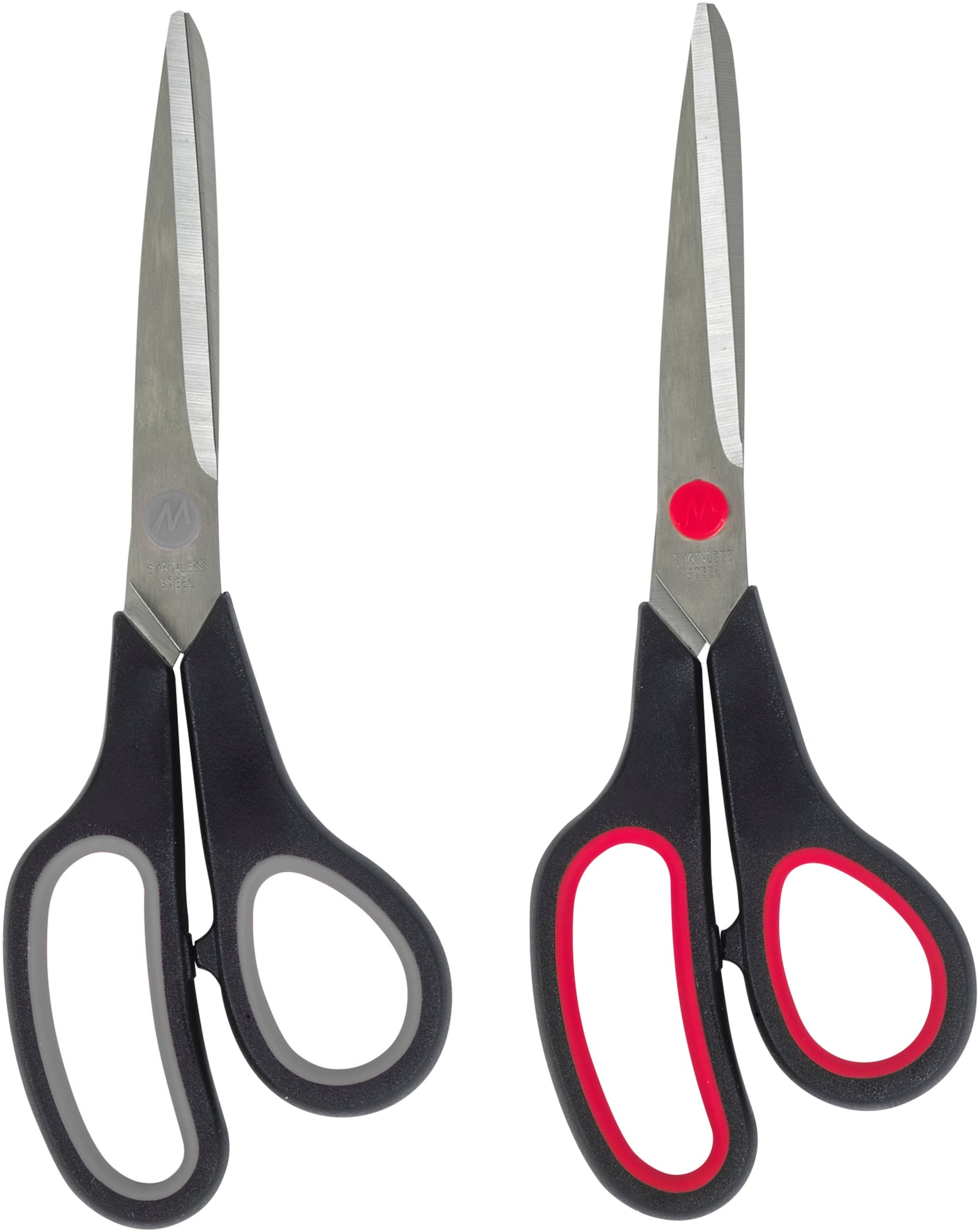 Merangue 8" Comfort Grip Scissors Assorted 12 Pack