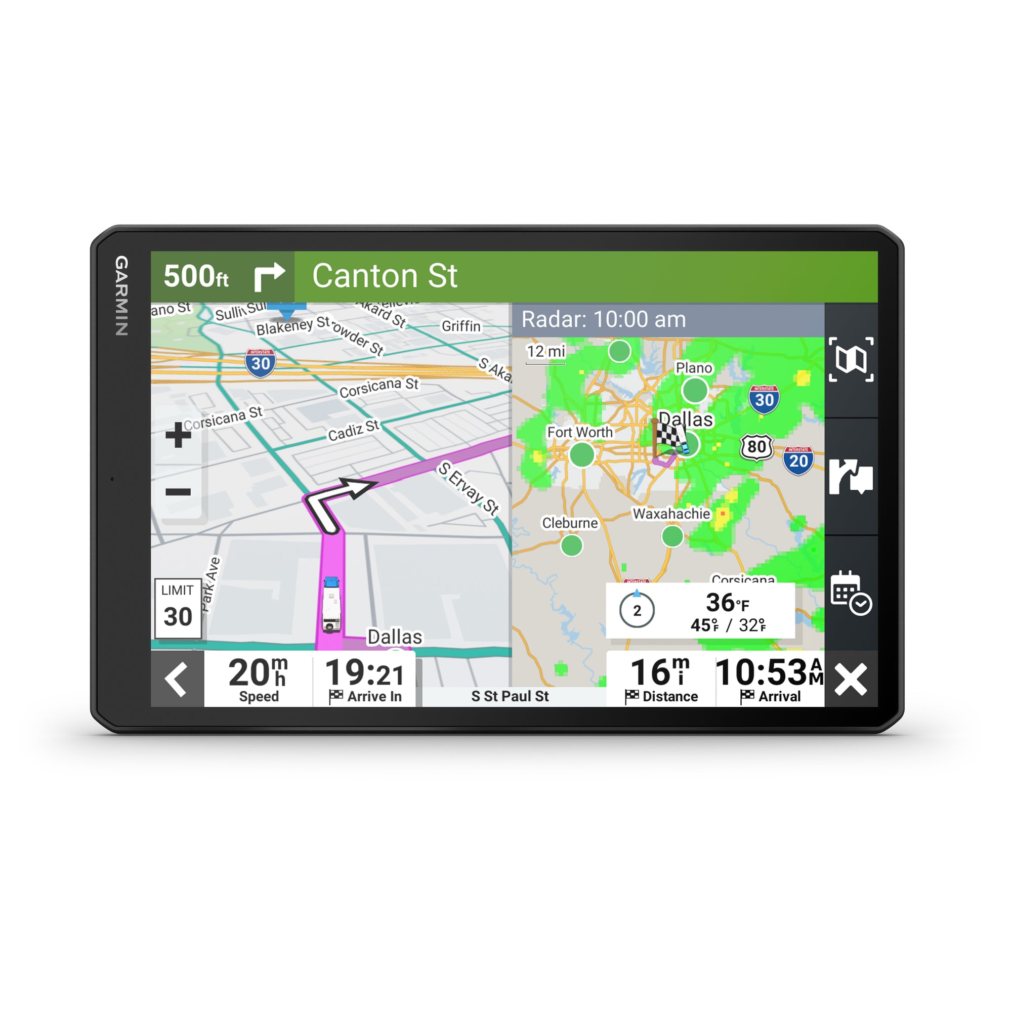 Garmin RV 1095 GPS RV Navigator Black