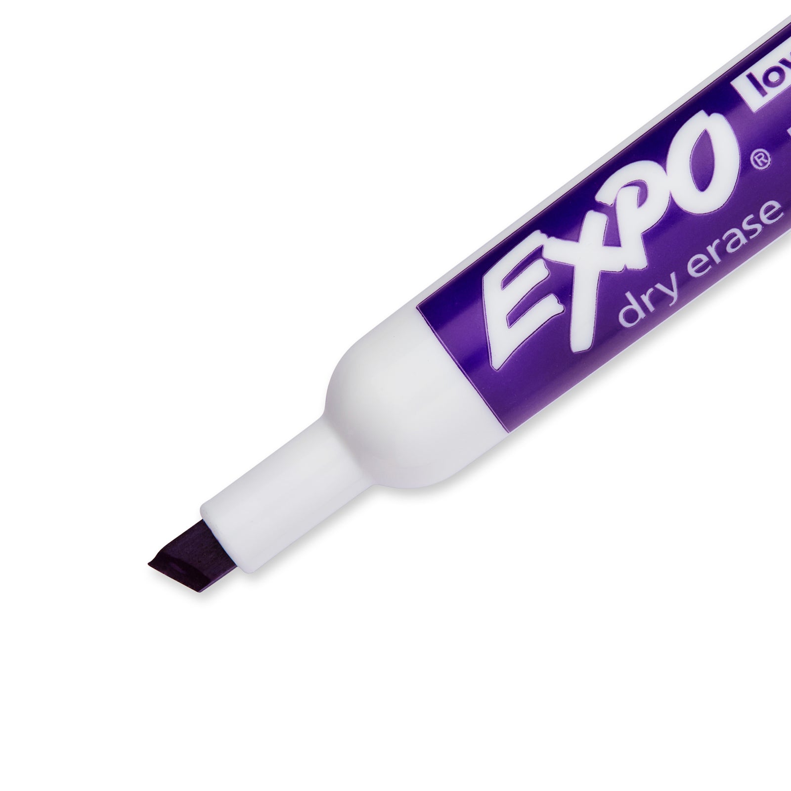 Expo Low Odour Dry Erase Marker Chisel Tip Purple 12 Pack