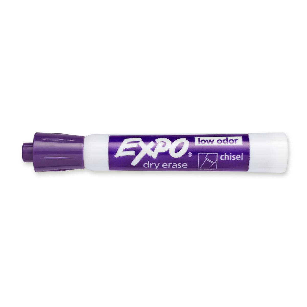 Expo Low Odour Dry Erase Marker Chisel Tip Purple 12 Pack