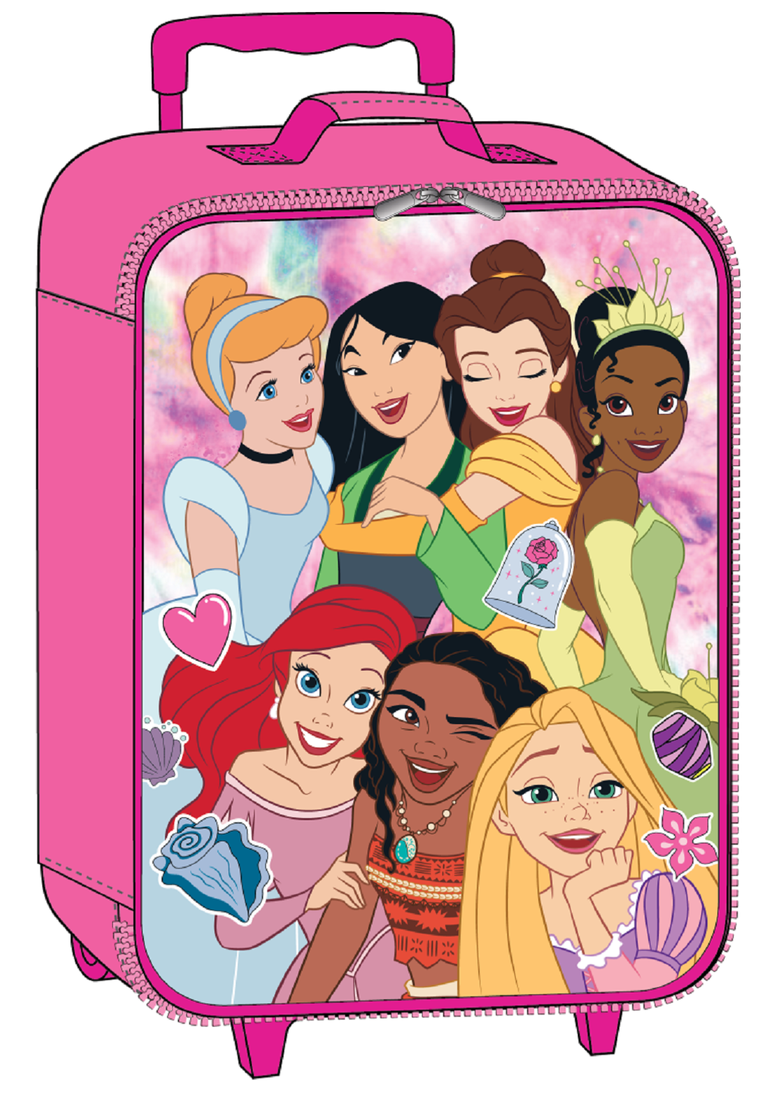 Bioworld 14" Softside Carry on Pilot Case Disney Princess