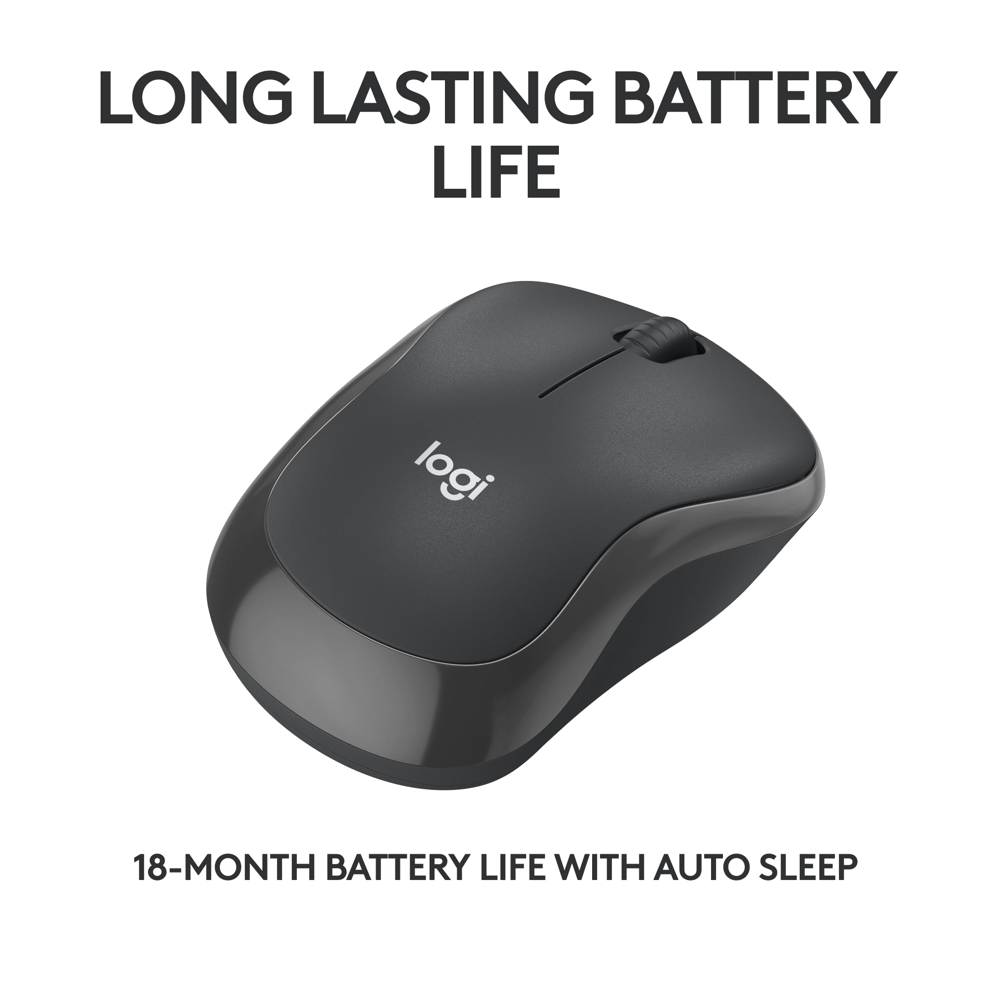 Logitech M240 Silent Wireless Mouse Graphite