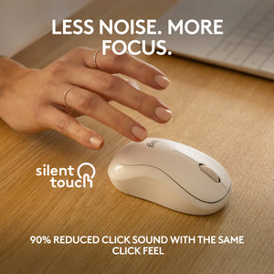 Logitech M240 Silent Wireless Mouse Off-White