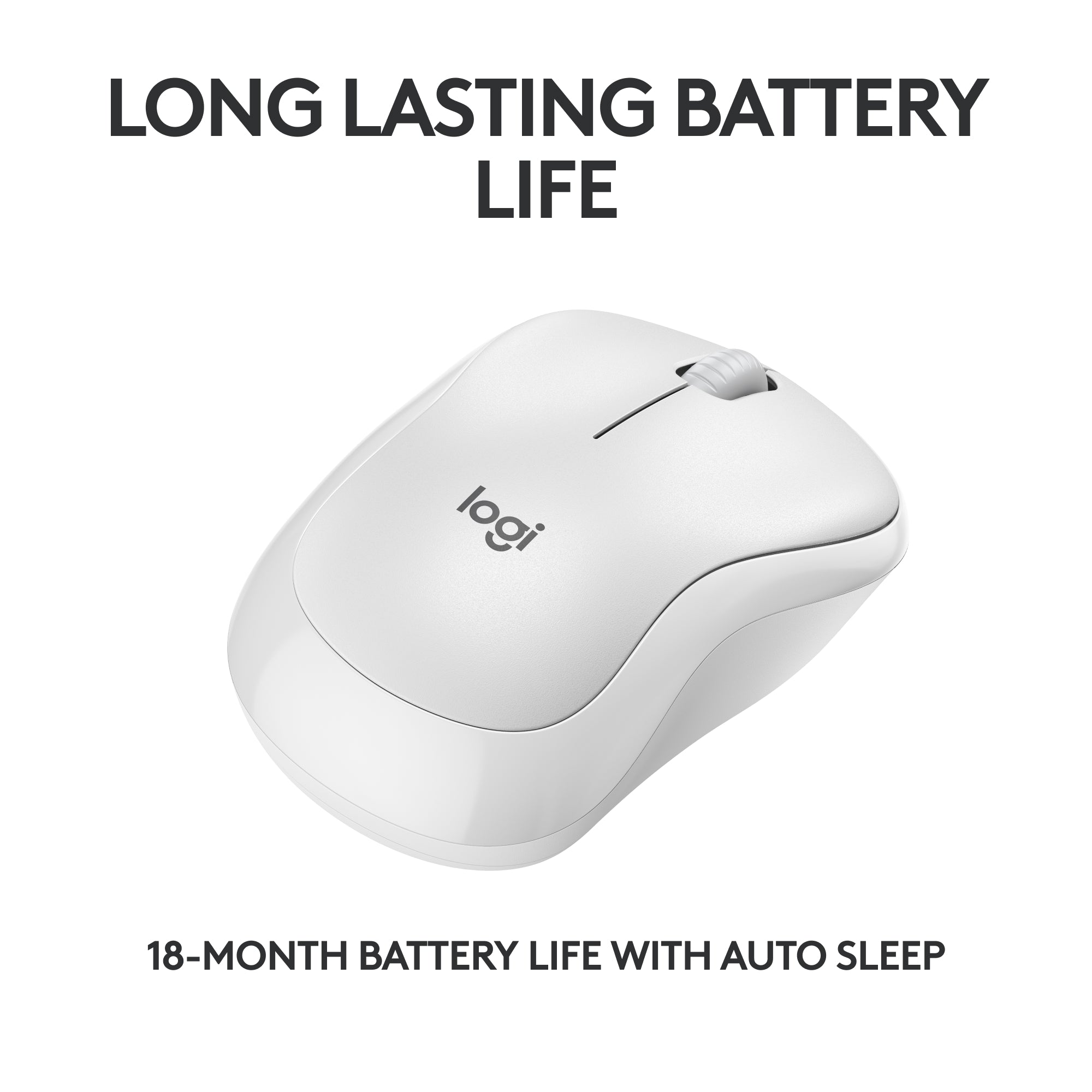 Logitech M240 Silent Wireless Mouse Off-White
