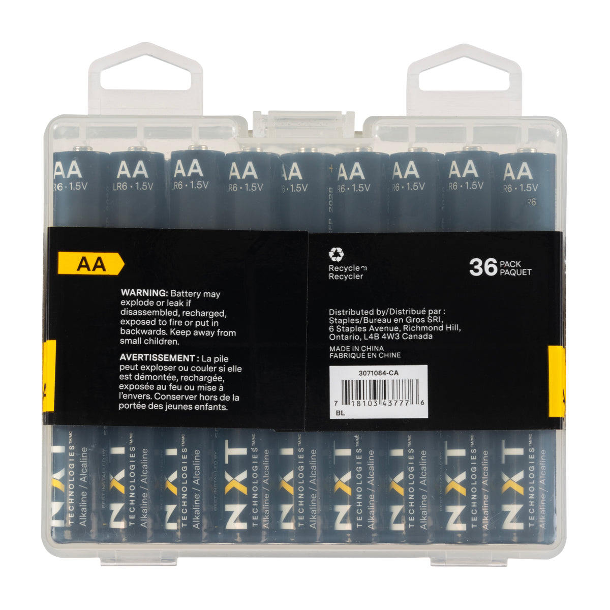 Exclusive NXT Technologies AA Alkaline Battery 36 Pack