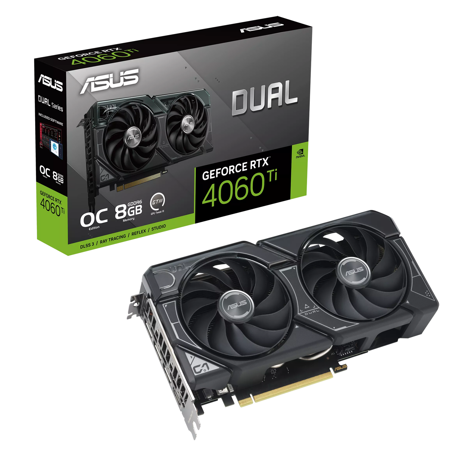 ASUS Dual GeForce RTX 4060 Ti OC Edition 8GB Graphics Card