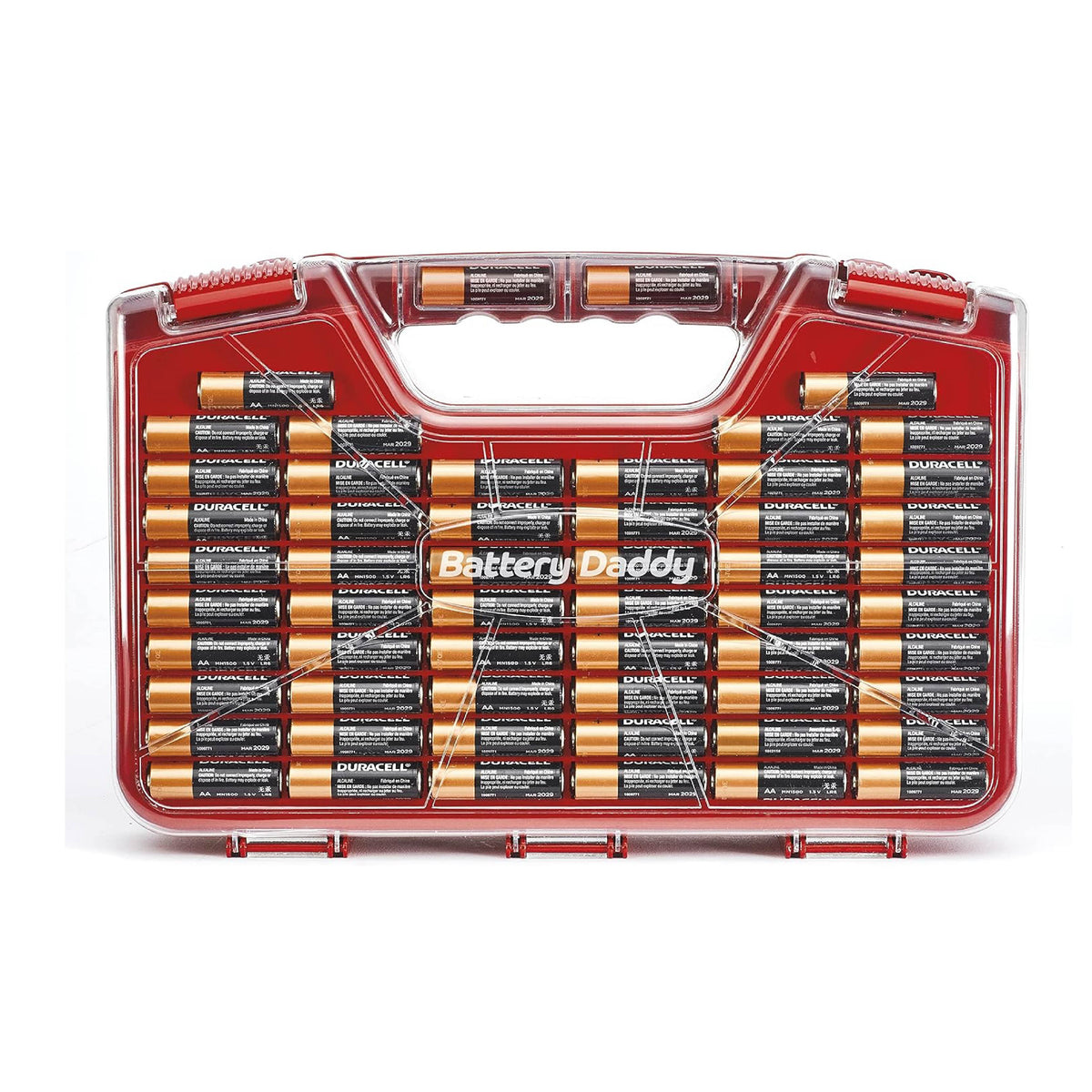 Battery Daddy 180 Battery Organizer With Tester and Storage Case