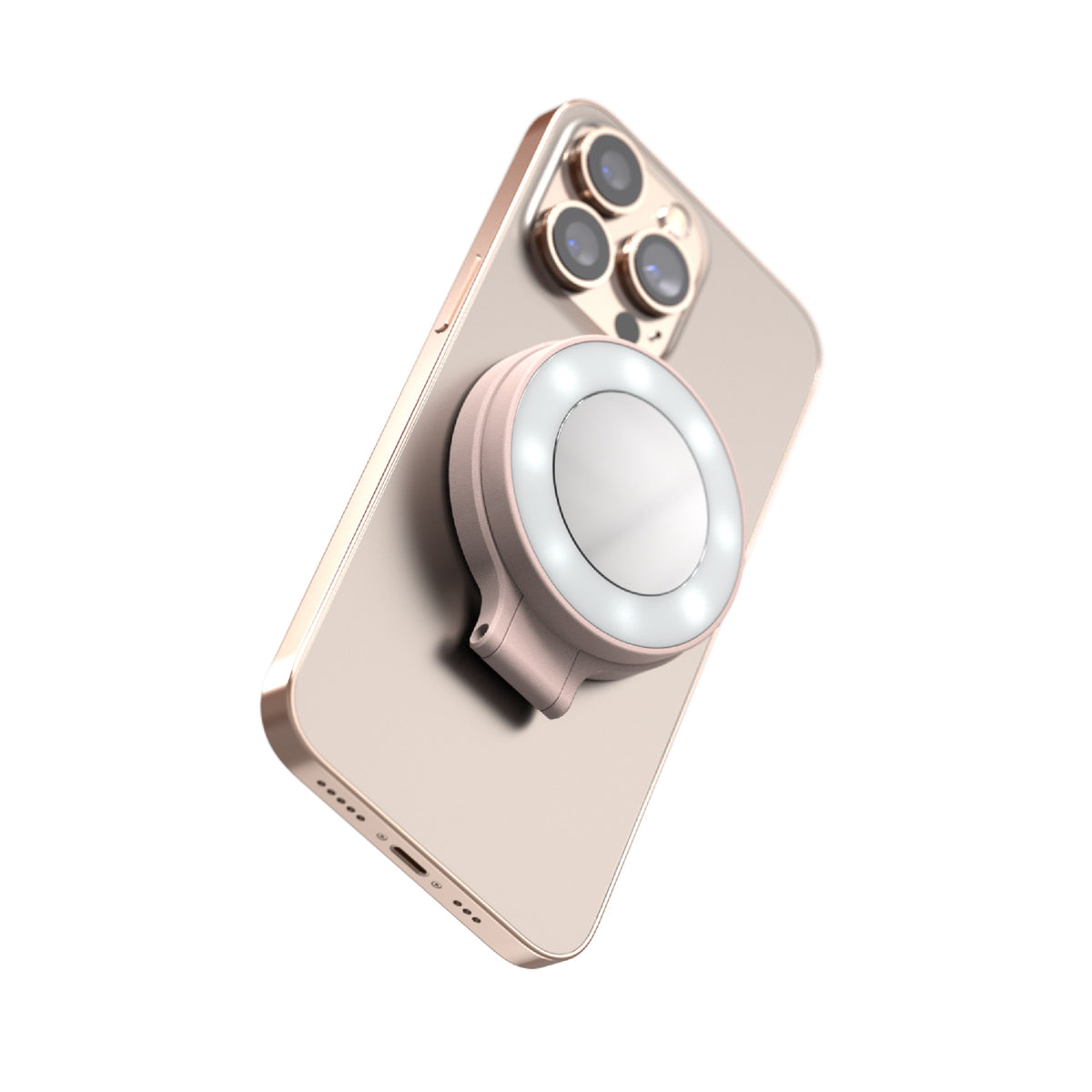 ShiftCam SnapLight Magnetic LED Ring Light Chalk Pink