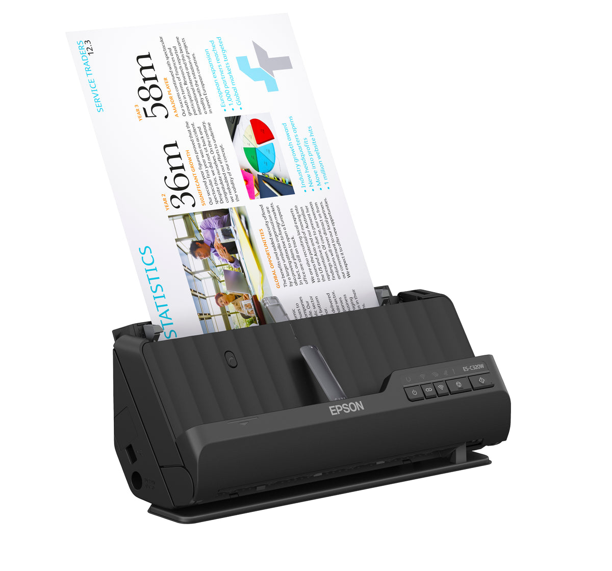 Epson WorkForce ES-C320W Desktop Document Scanner
