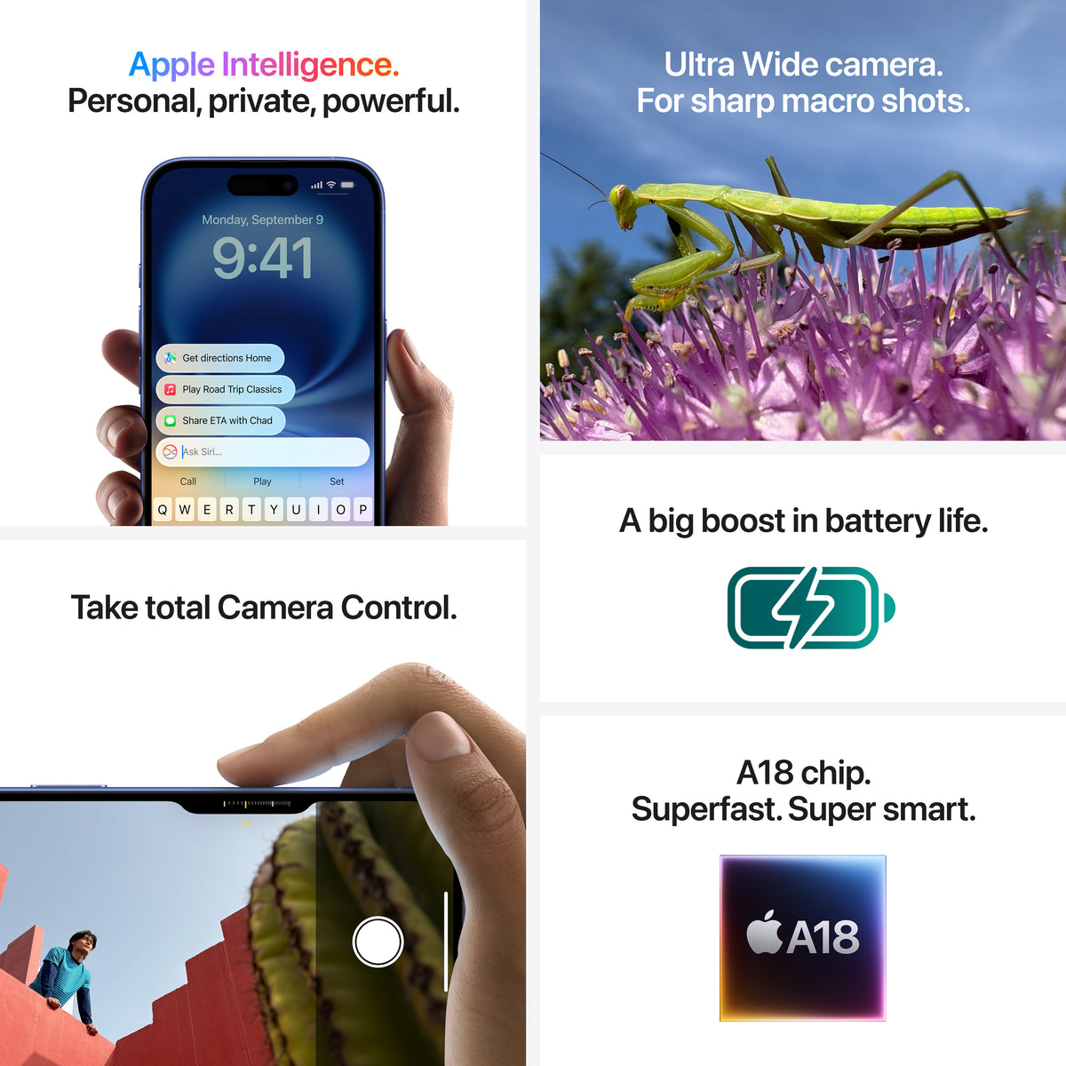 Apple iPhone 16 Plus MXVA3VC/A 6.7&quot; 128GB Black