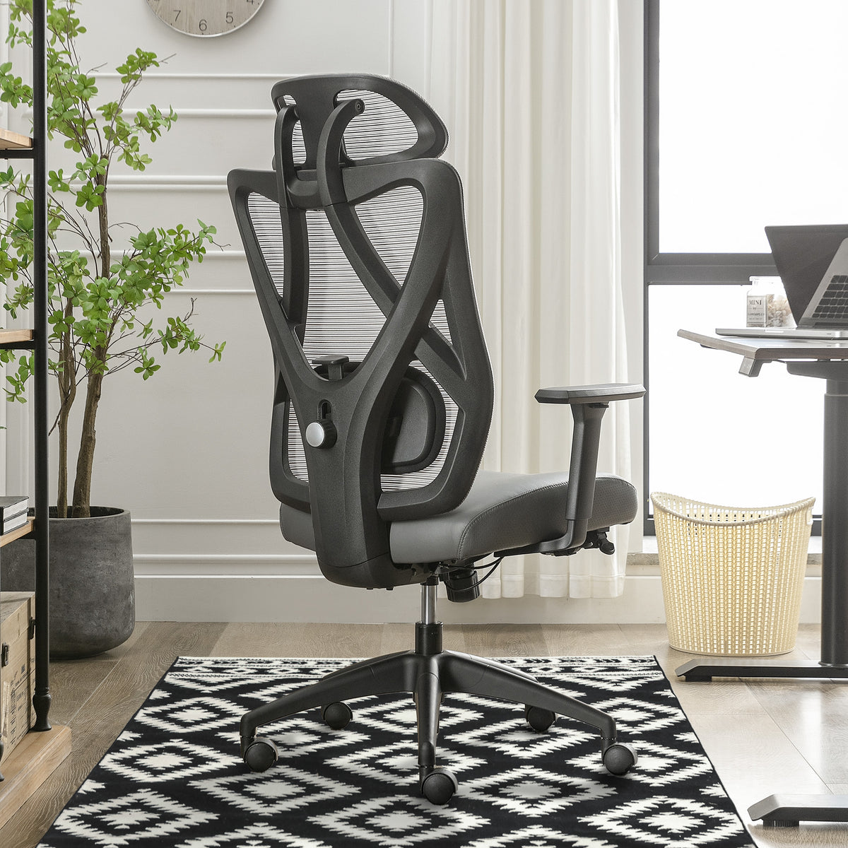 Serta SitTrue Ridgefield High Back Ergonomic Mesh Chair Gray