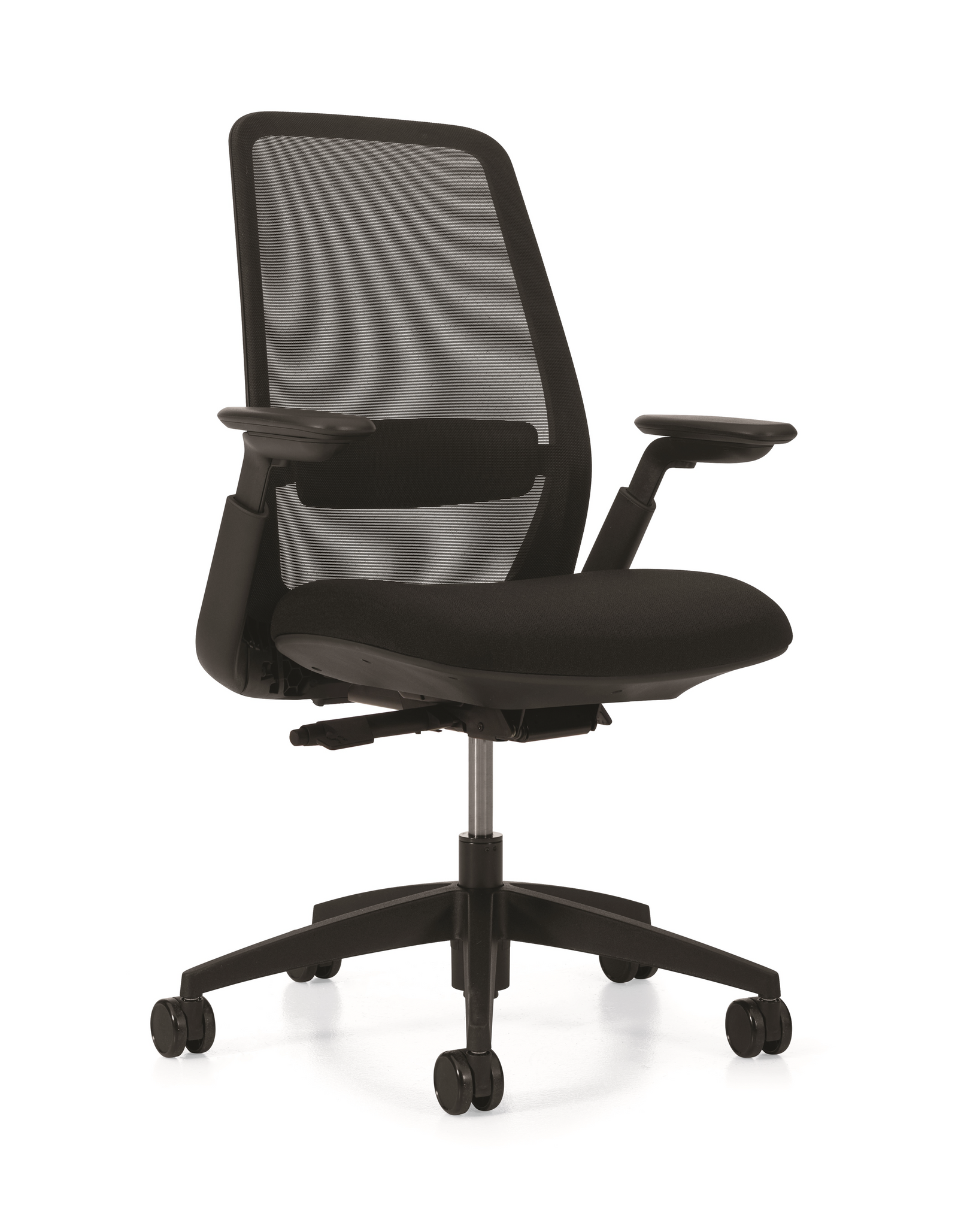 Offices to Go TL High Back Weight-Sensing Synchro-Tilter Chair Black