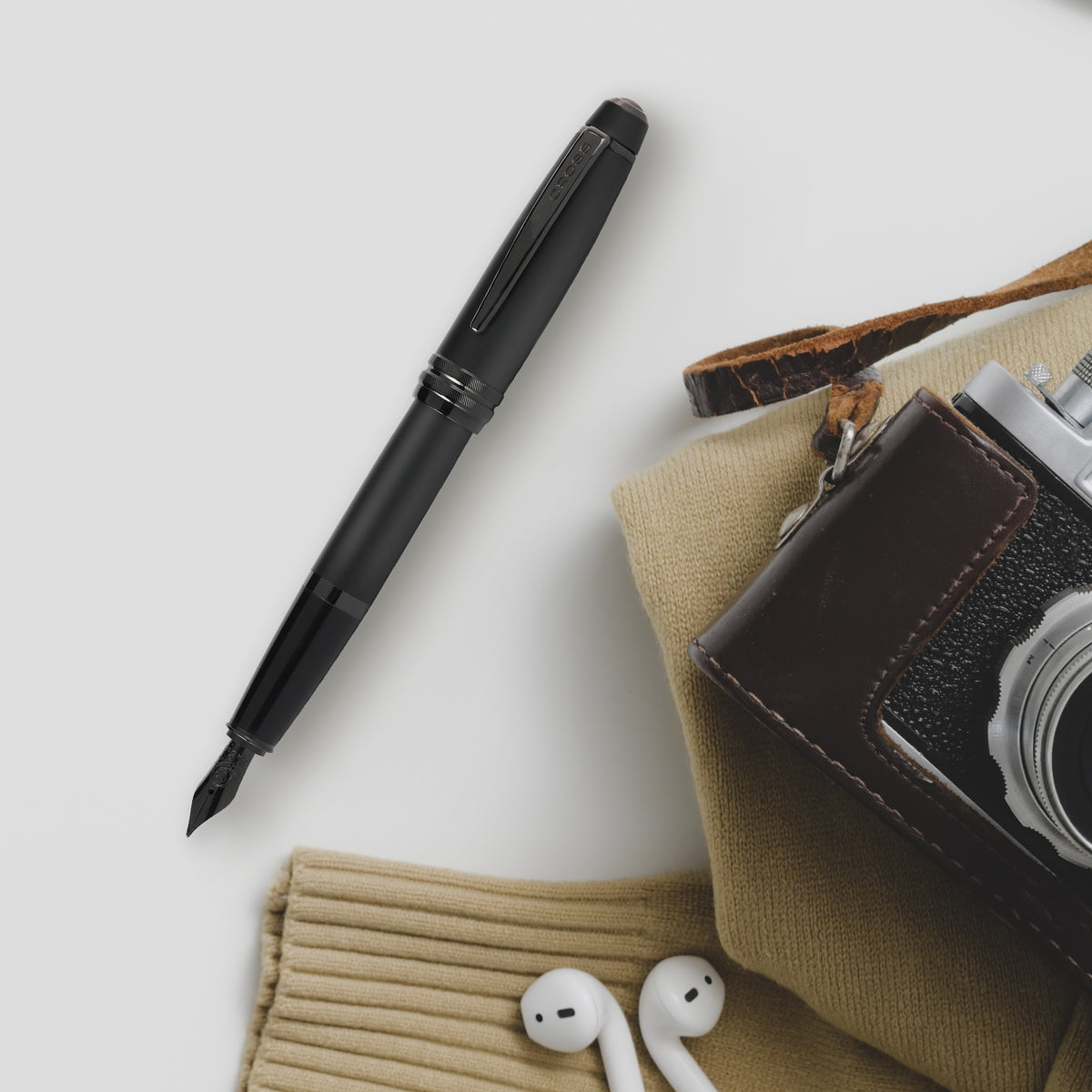 A.T. Cross Bailey Fountain Pen Medium Nib Black