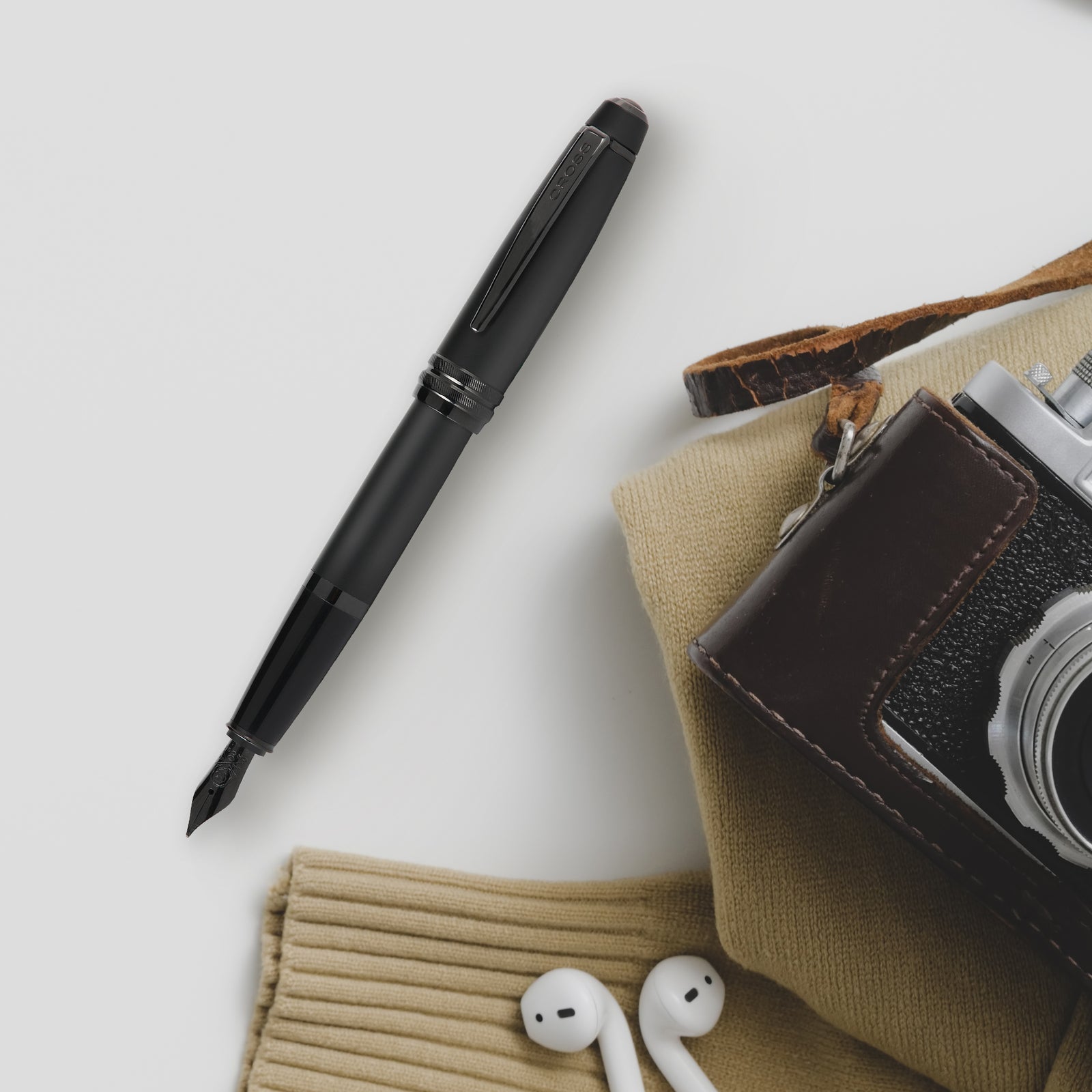 A.T. Cross Bailey Fountain Pen Medium Nib Black