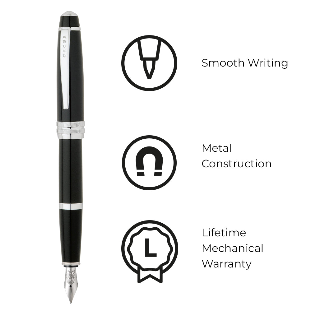 A.T. Cross Bailey Medium Nib Fountain Pen Black