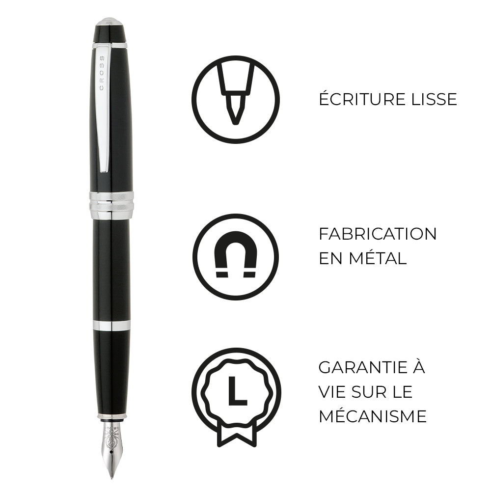 A.T. Cross Bailey Medium Nib Fountain Pen Black